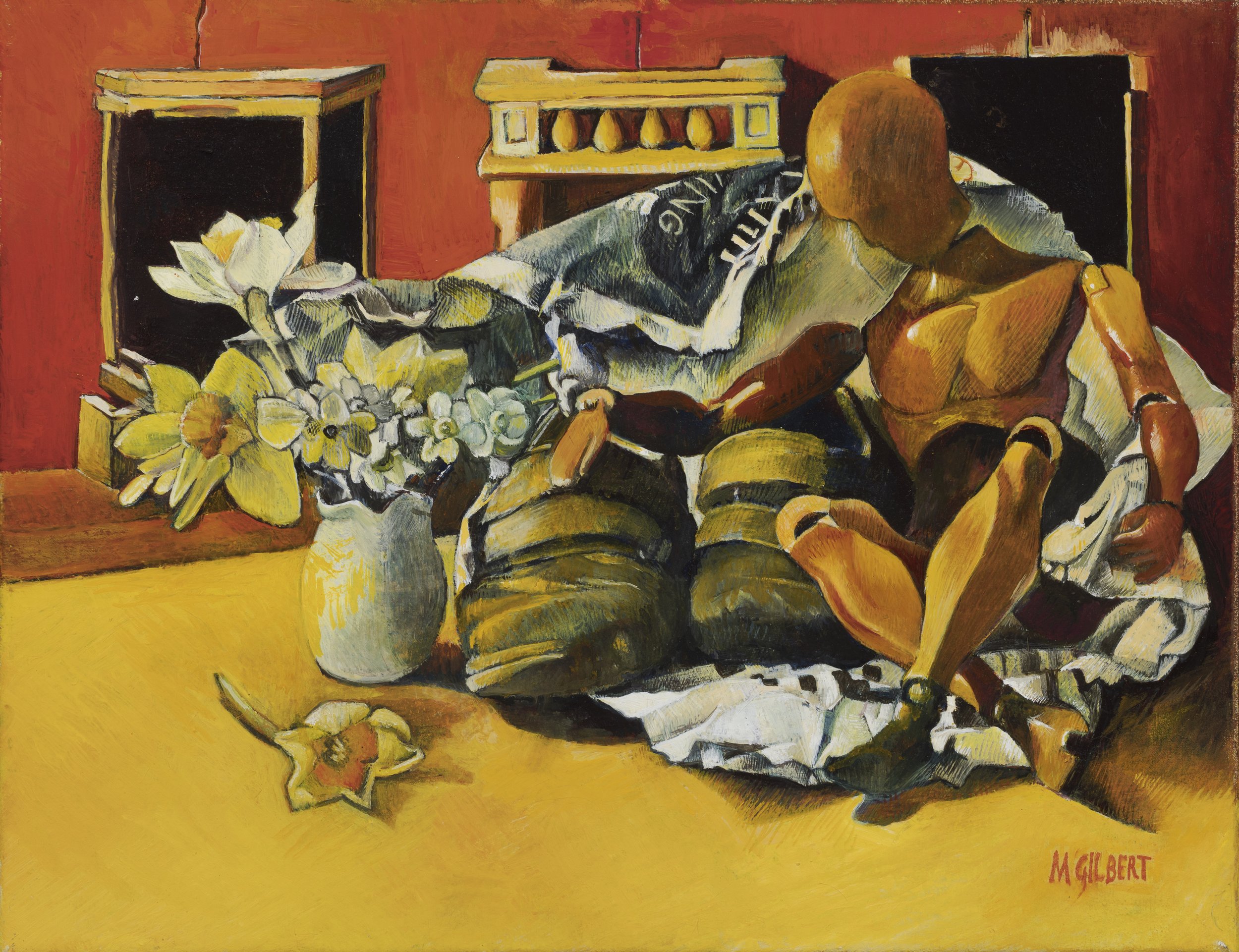 Yellow, oil on canvas