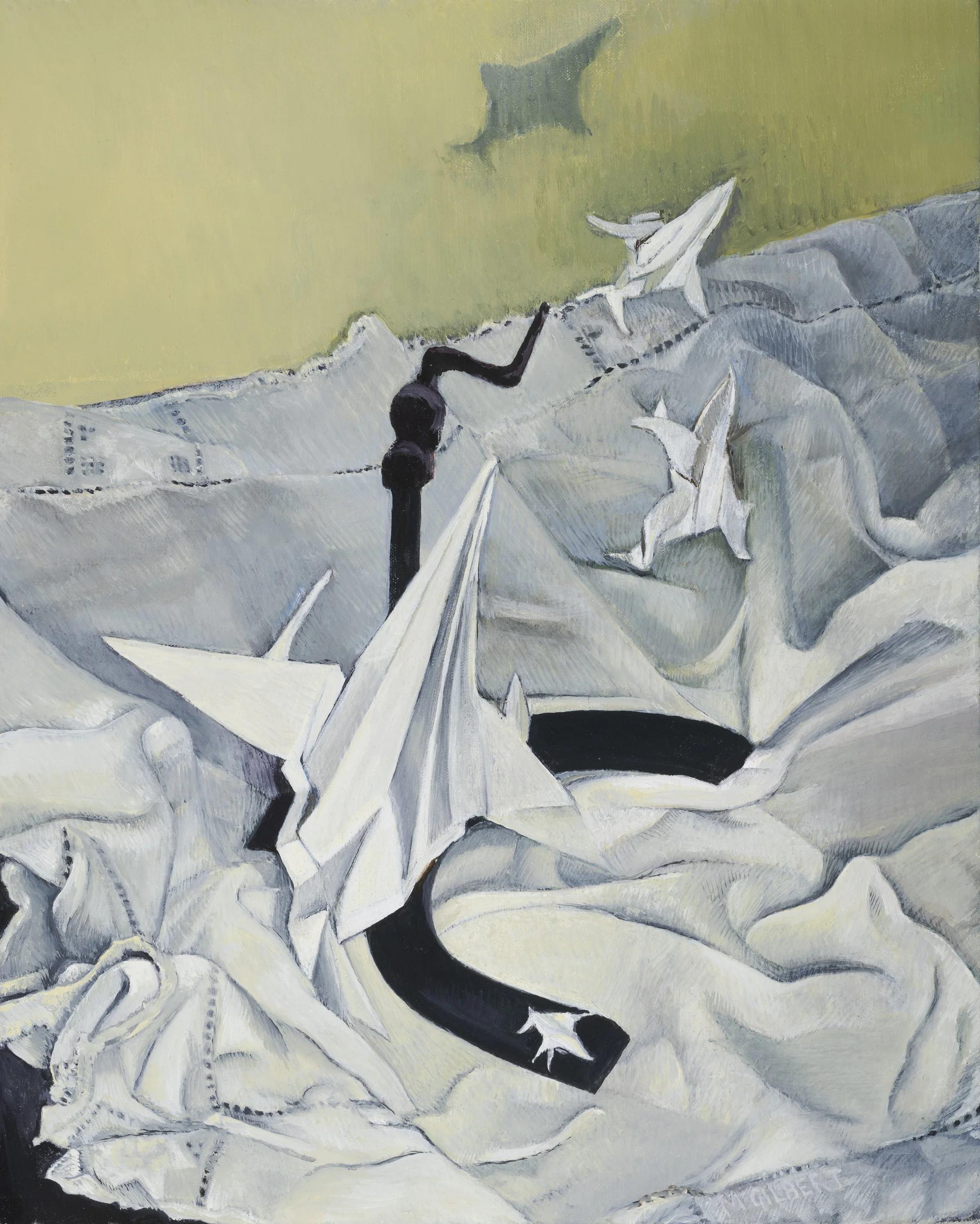 Absence, oil on canvas, 424mm x 525mm
