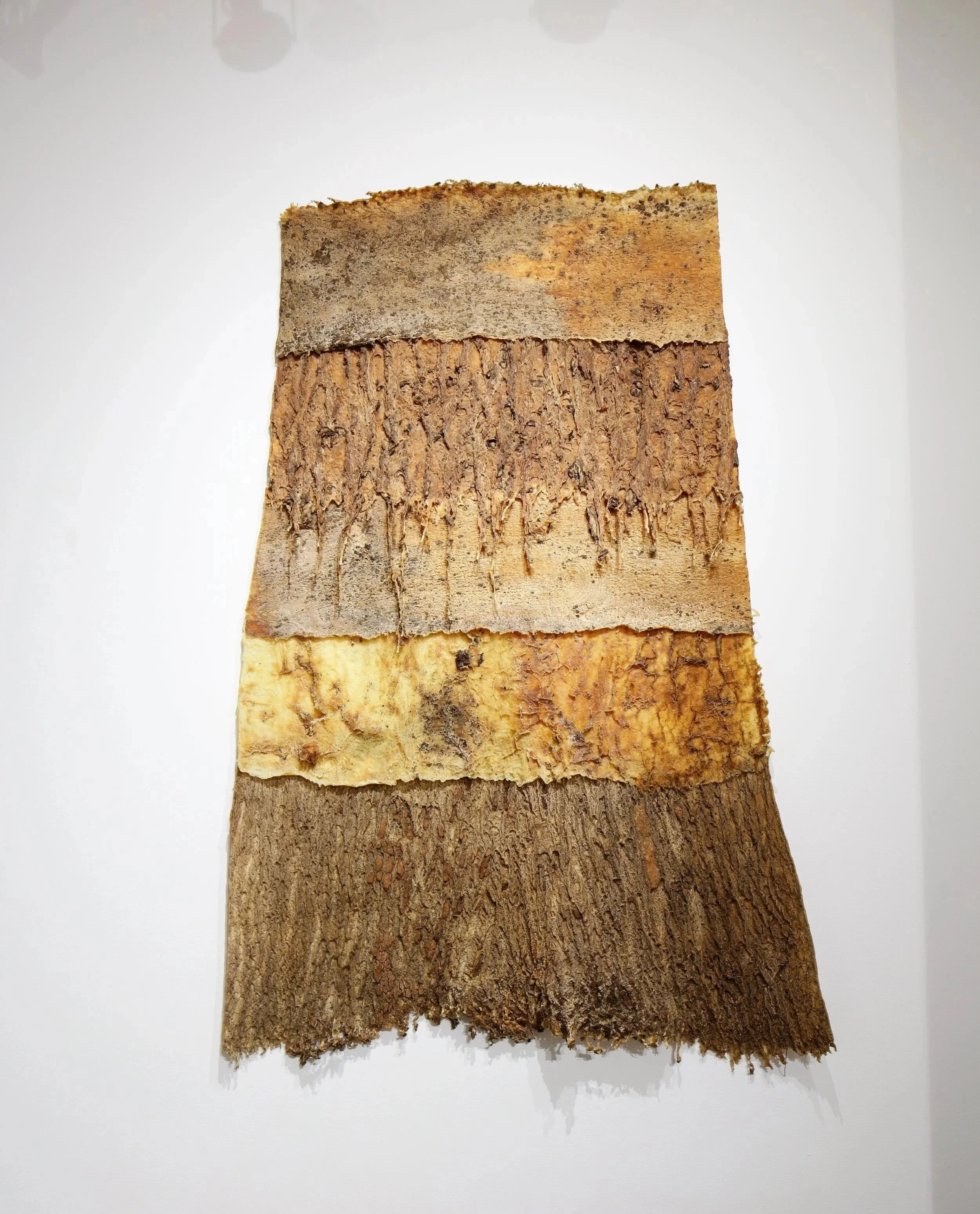 Distressed,  2023, natural latex, 66"x55"