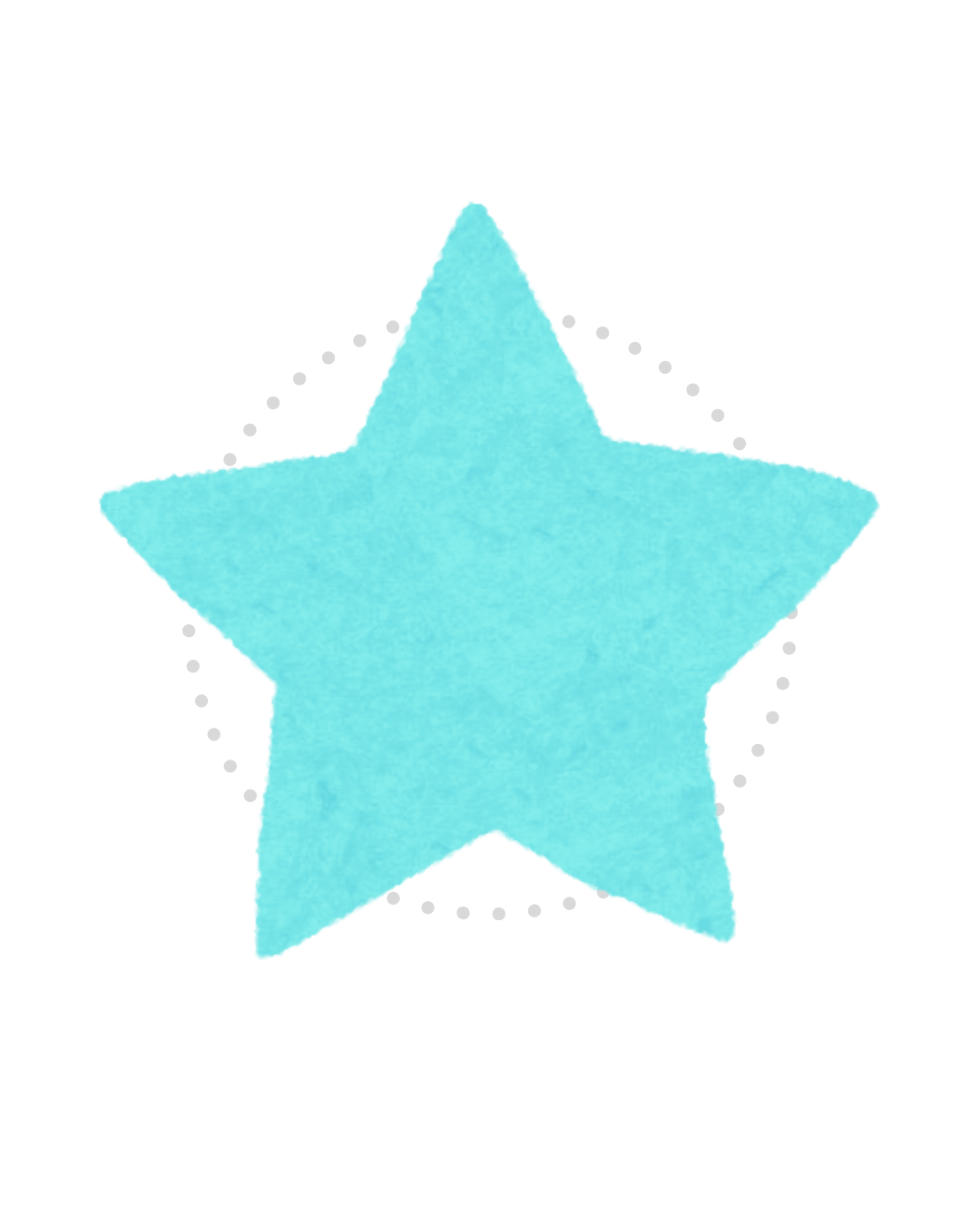 Light blue five-pointed star