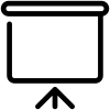 Empty black chalkboard with a wooden frame