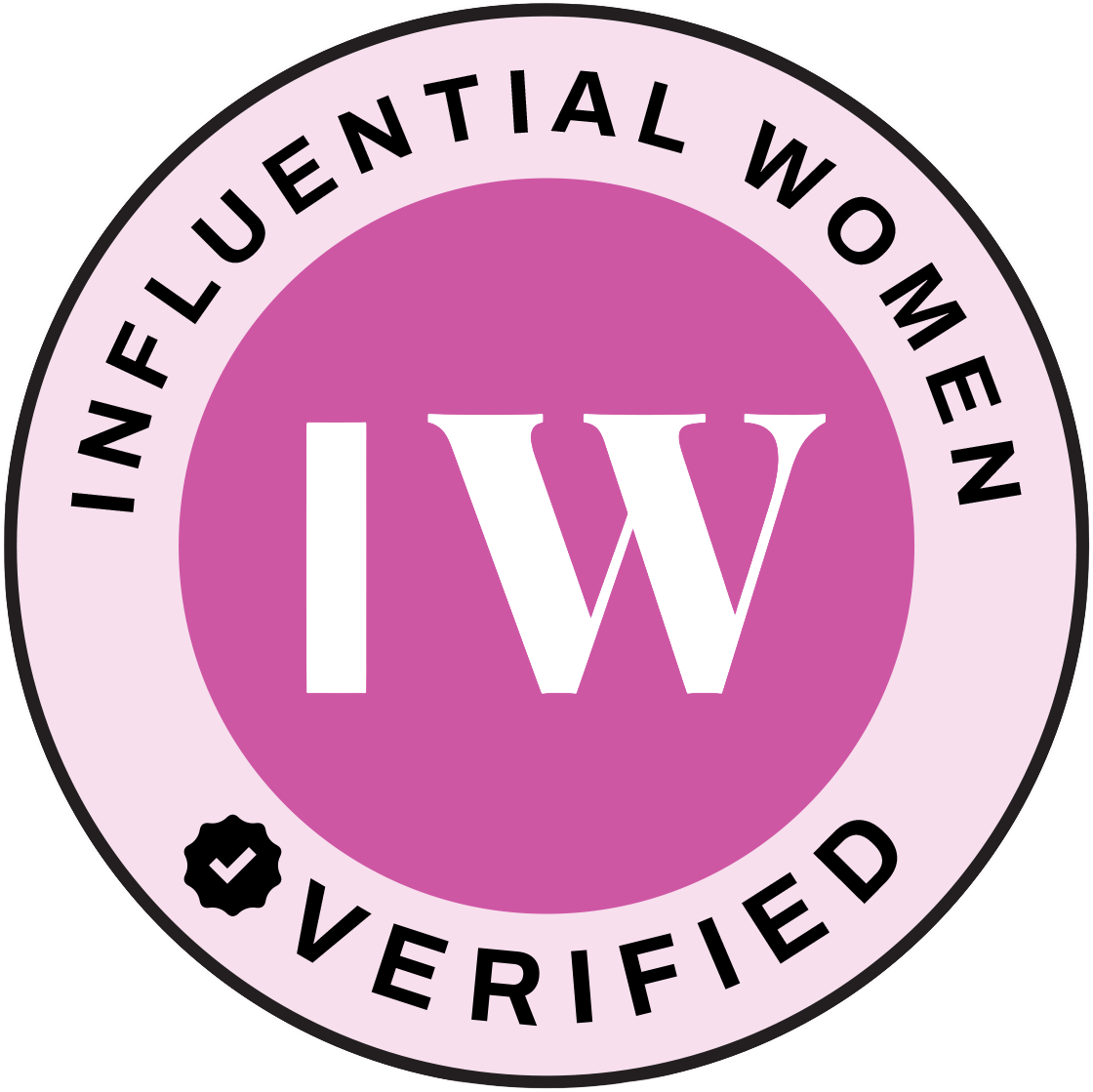 Women in Technology International (WITI) verified badge logo with a circular design, pink and black colors, the text 'Women in Technology International' and 'Verified', and the initials 'IW' in the center.