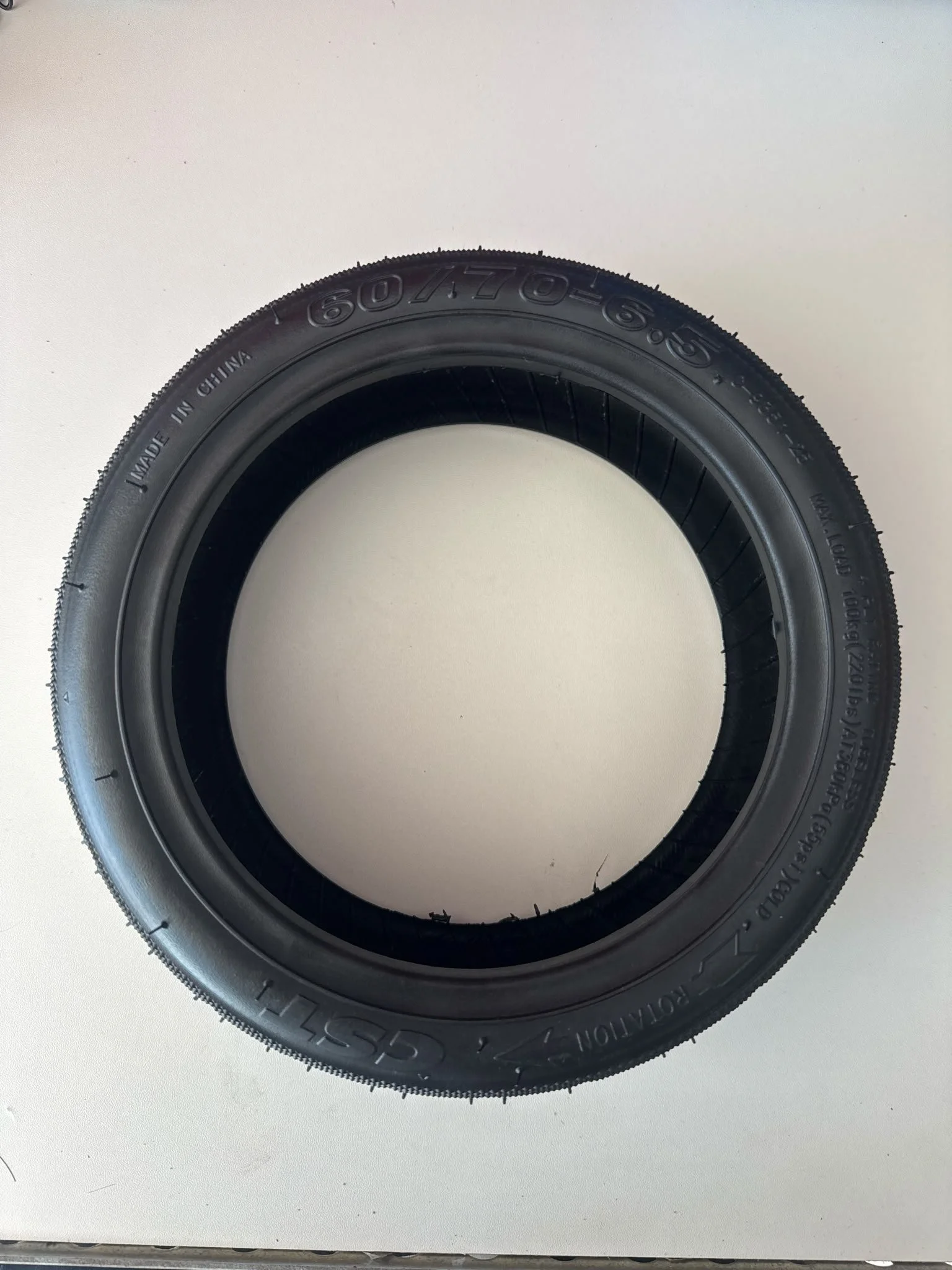 60/70-6.5 Tubeless Tire with gel (CST)
