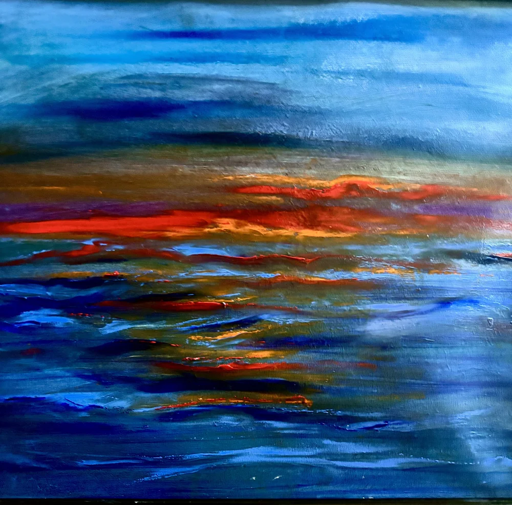 Original landscape oil painting by NSK ARTS
