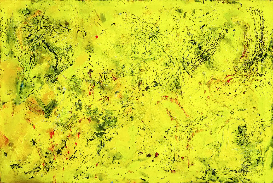 Yellow shift, 1996. Oil on canvas. 24”x 36"