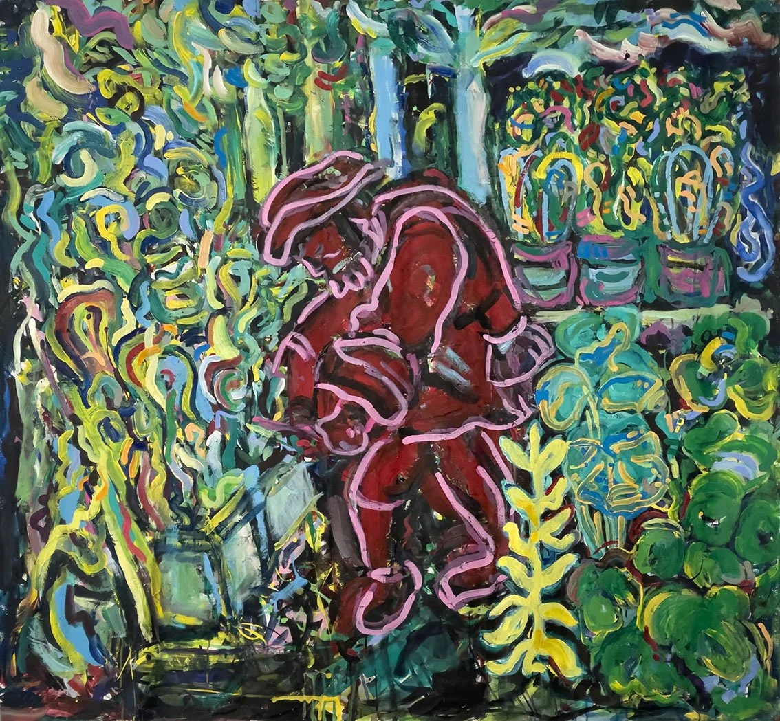 The Gardener, 1995. Oil on canvas. 55”x 56"