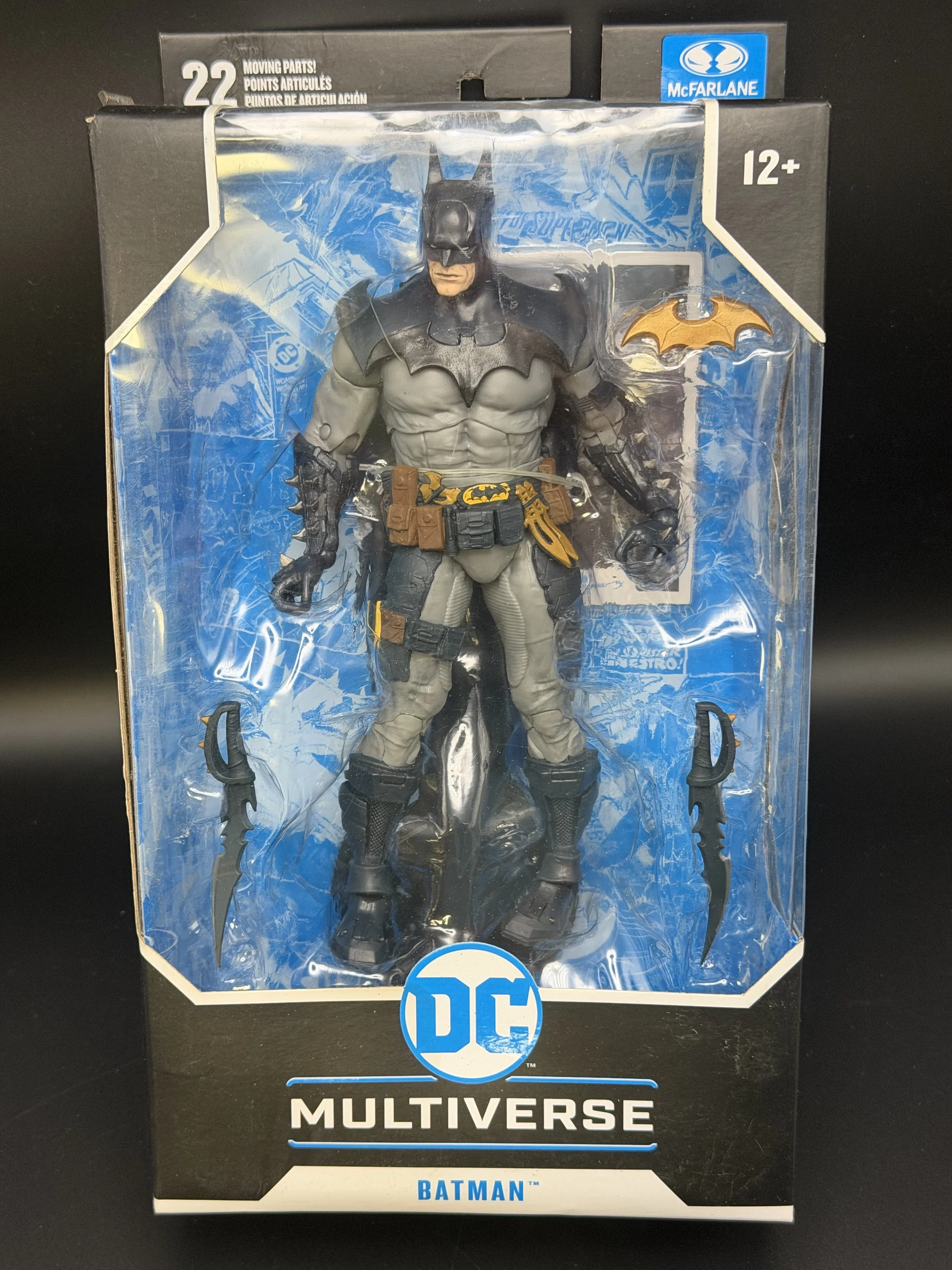 McFarlane Toys DC Multiverse Batman – Gray Suit and Yellow Utility Belt — DC Multiverse  Action Figure