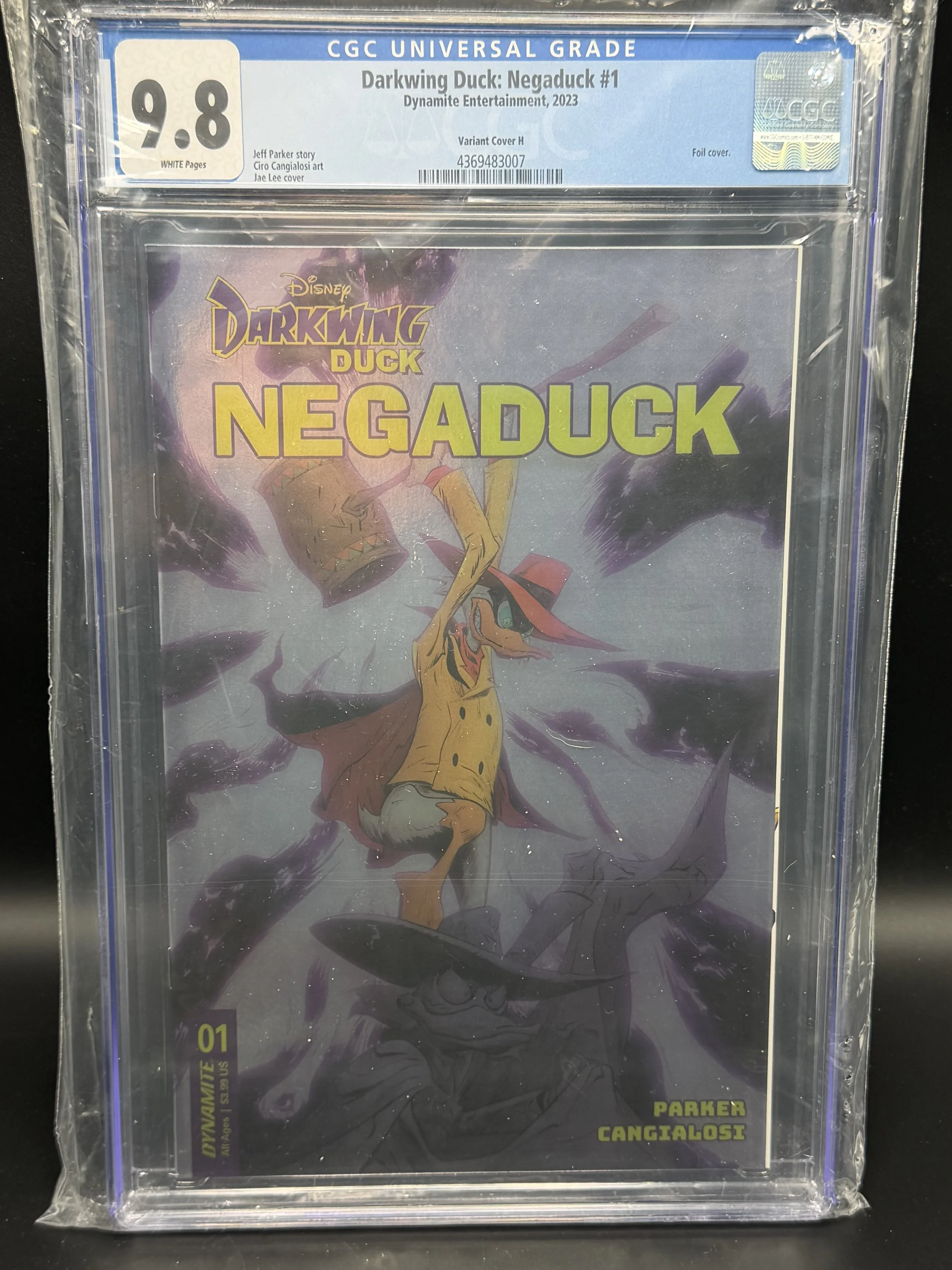 Darkwing Duck Negaduck #1 Jay Lee Foil — Universal 9.8 — CGC 4369483007