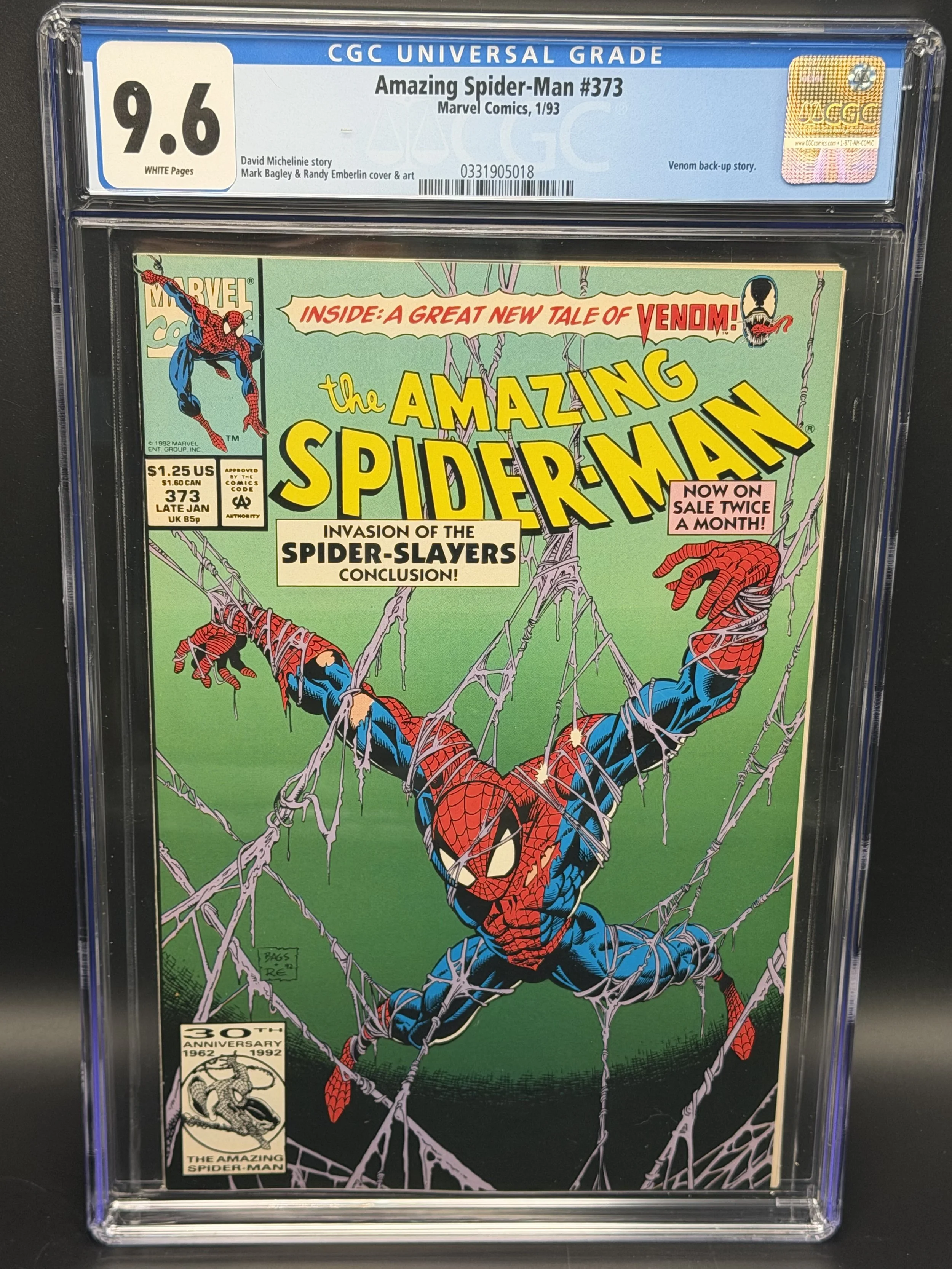 Amazing Spider-Man #373 (1993) – Standard / Direct Edition – CGC 9.6 Universal – Cert 0331905018