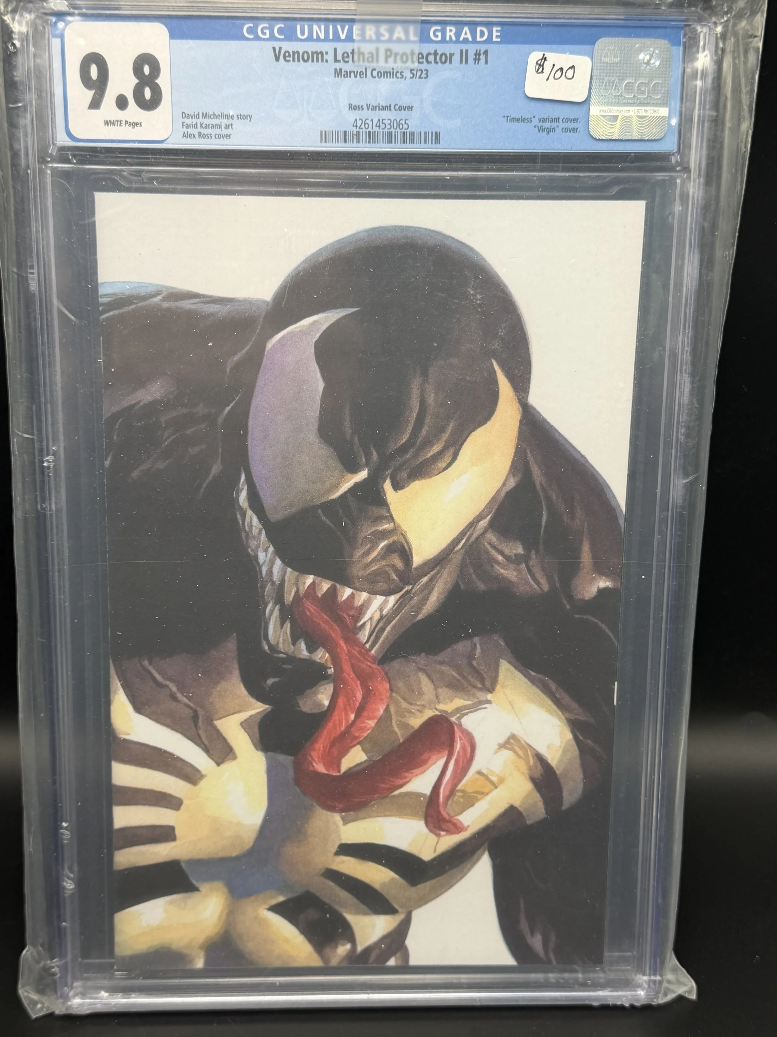 Venom Lethal Protector II #1 Alex Ross Timeless Virgin — Universal 9.8 — CGC 4261453065