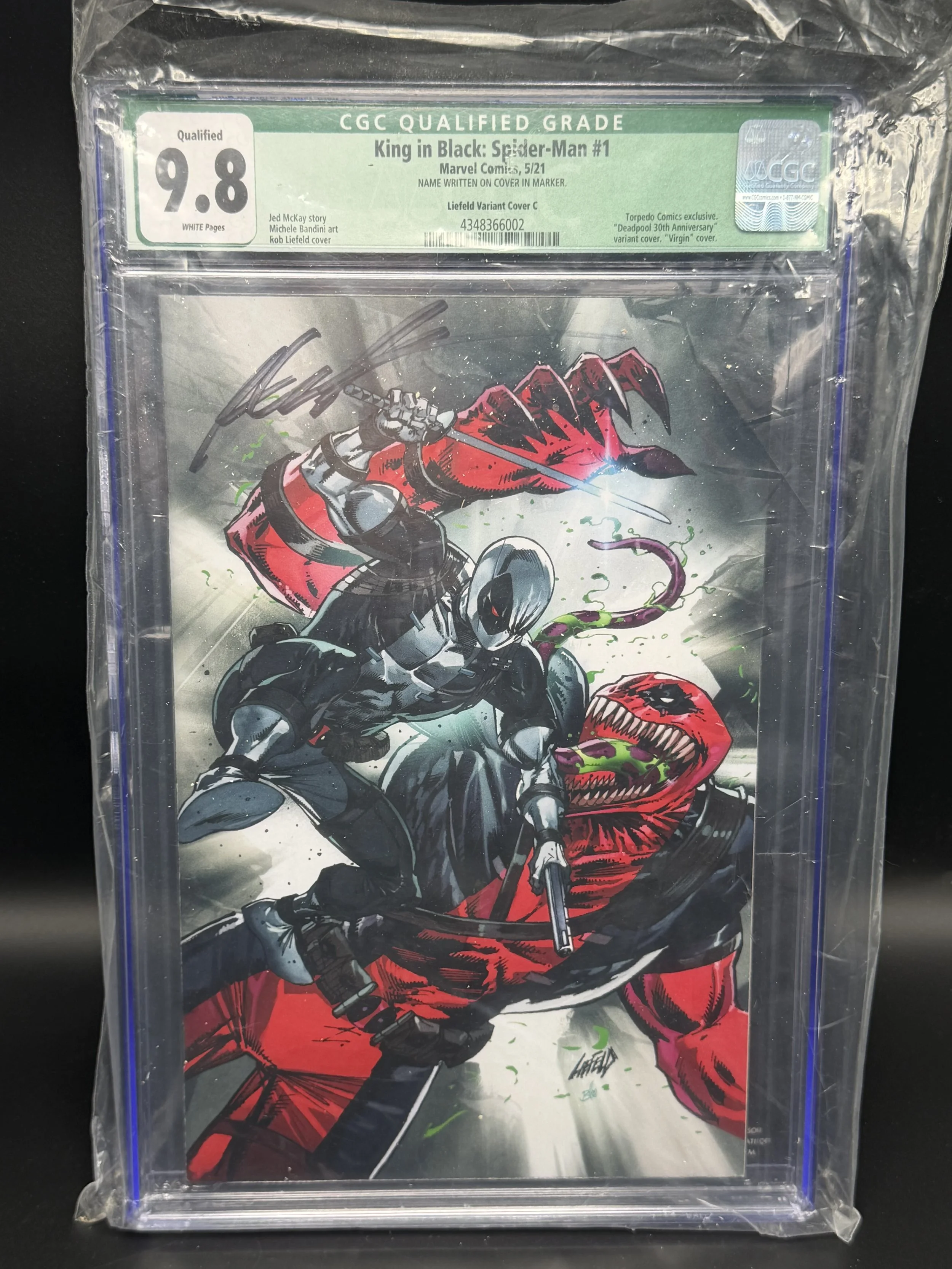 King in Black Spider-Man #1 Liefeld C — Qualified 9.8 — CGC 4348366002