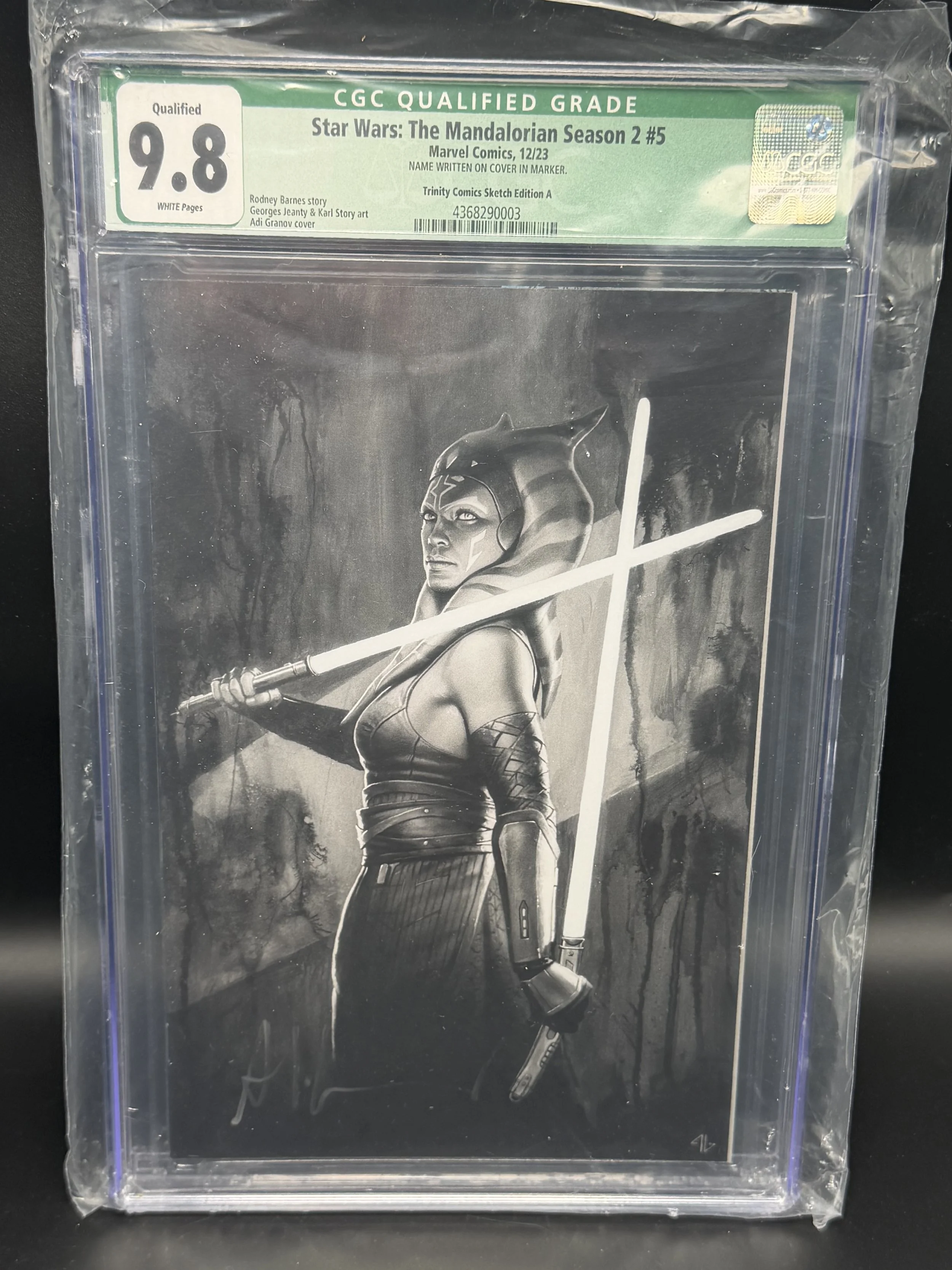Star Wars Mandalorian Season 2 #5 Trinity Sketch A — Qualified 9.8 — CGC 4368290003