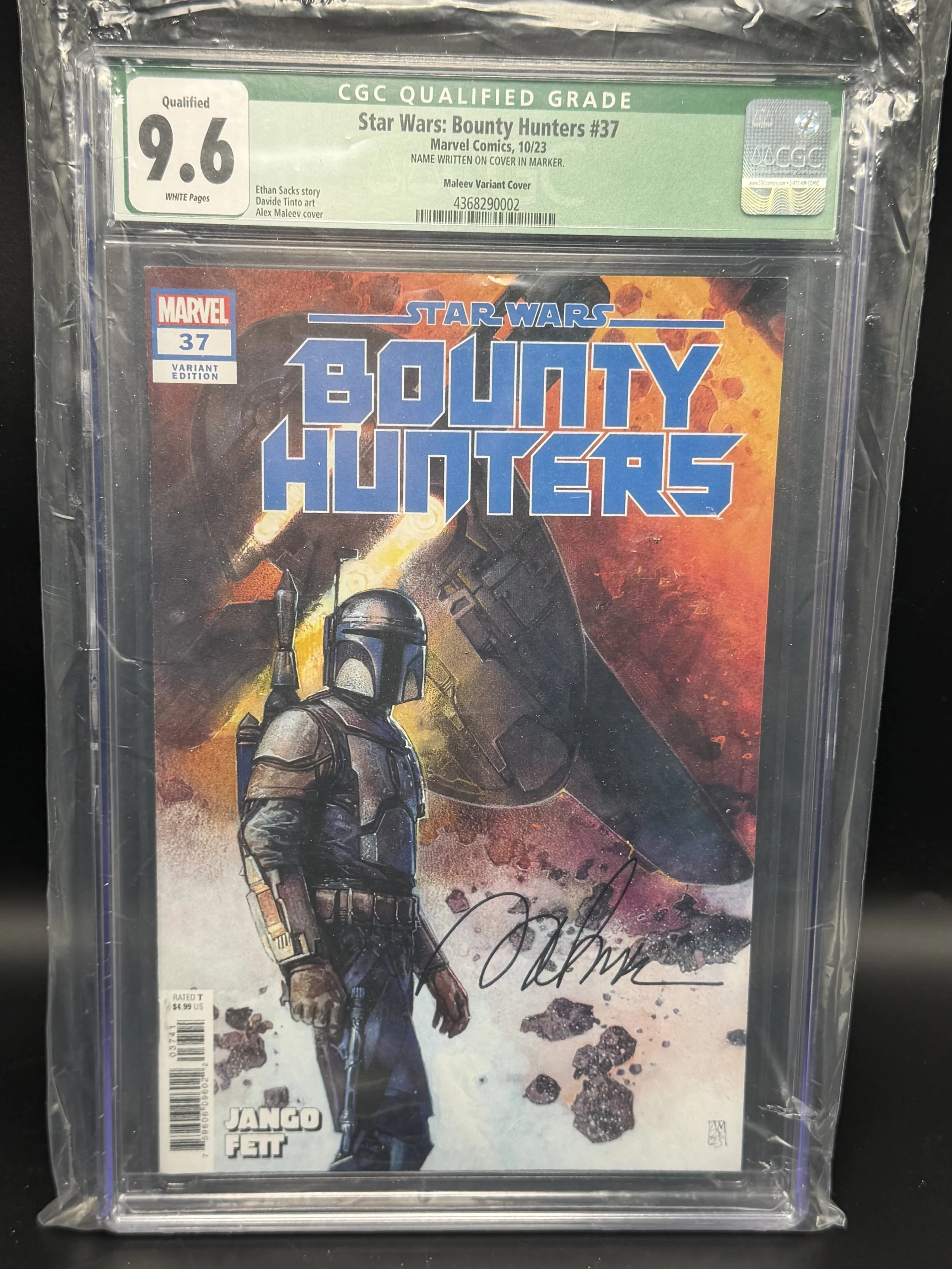 Star Wars Bounty Hunters #37 Maleev — Qualified 9.6 — CGC 4368290002
