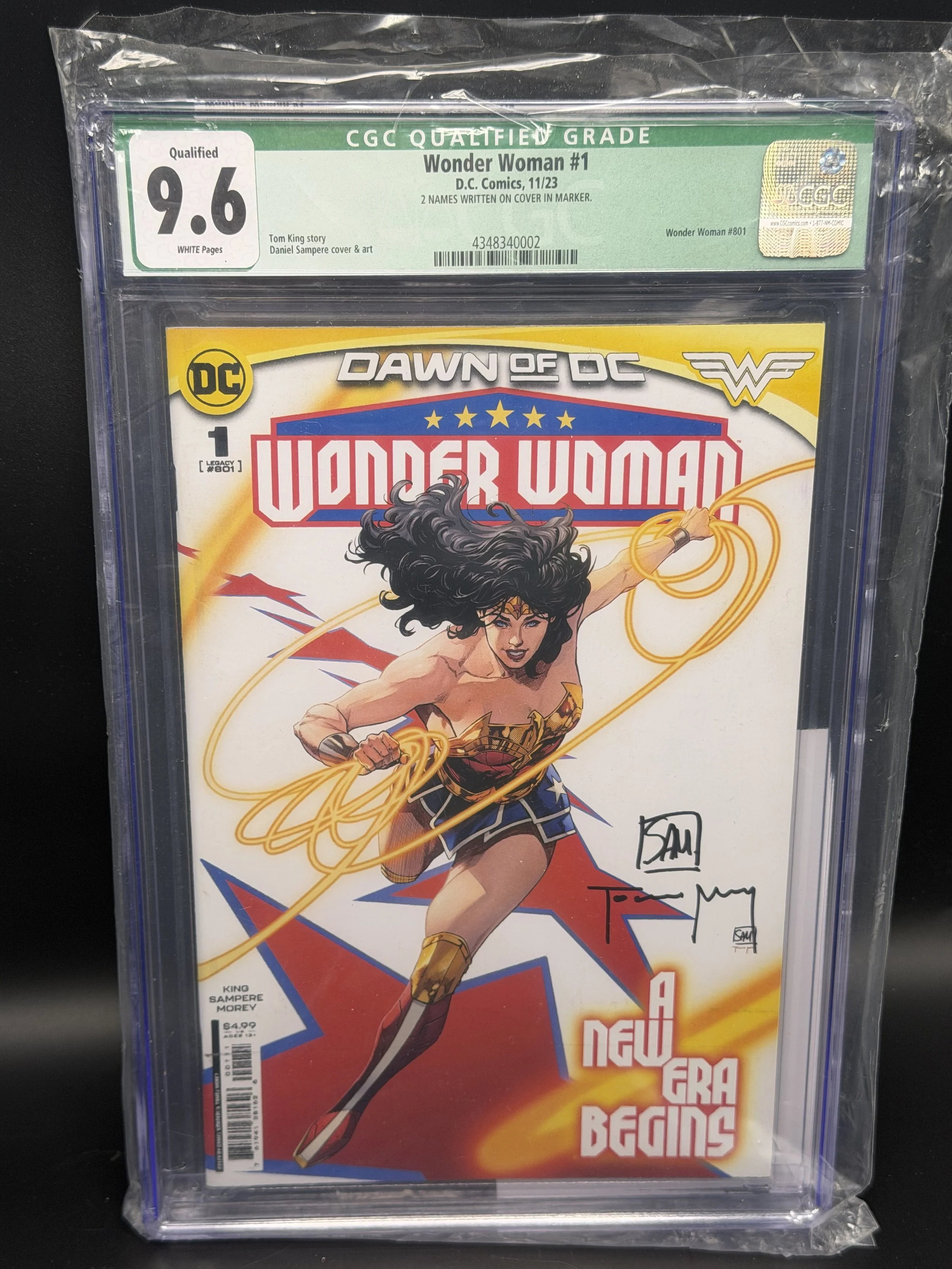 Wonder Woman #1 (2023) regular written names — Qualified 9.6 — CGC 4348340002