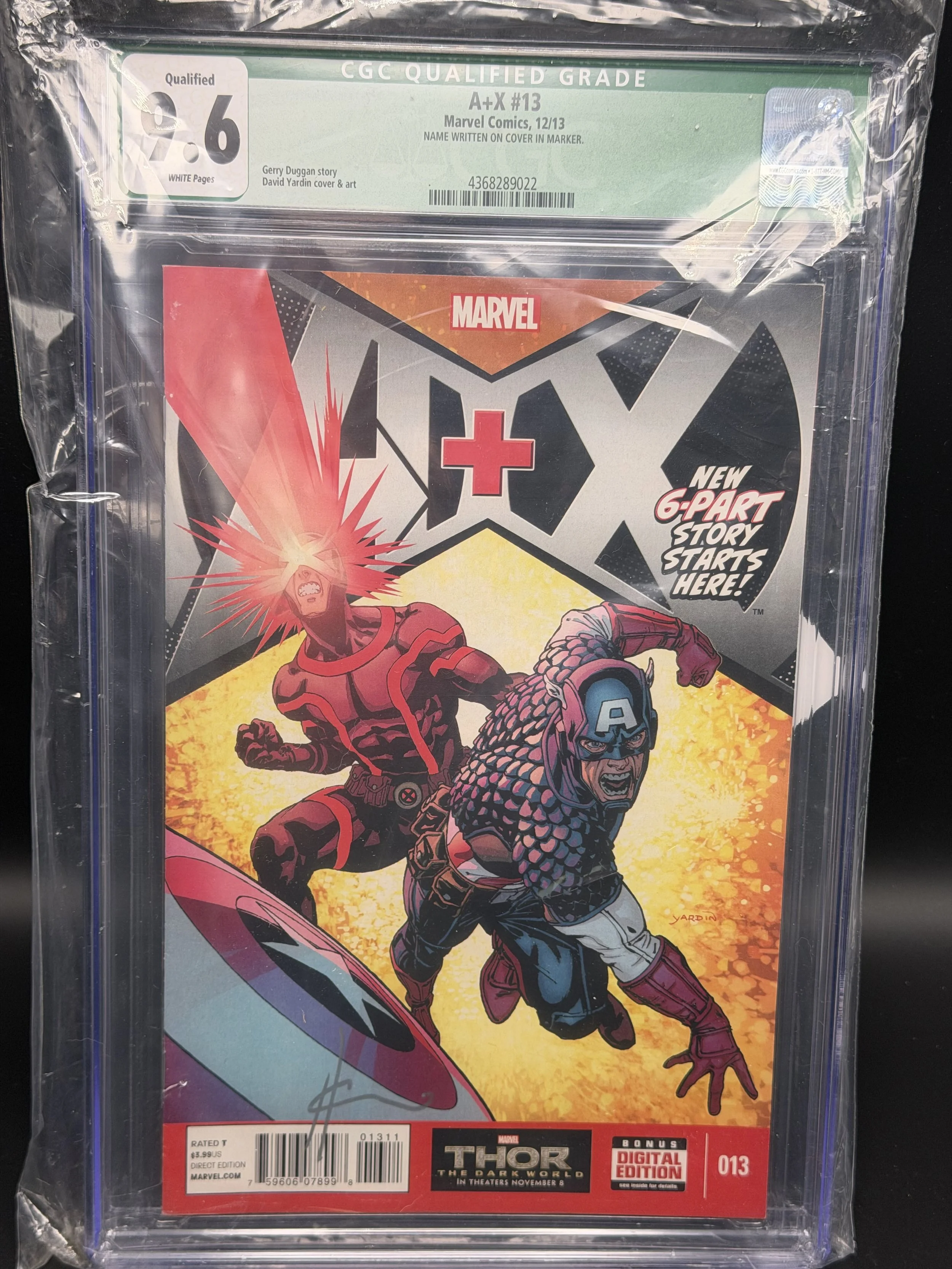 A+X #13 (2013) — Qualified 9.6 — CGC 4368289022