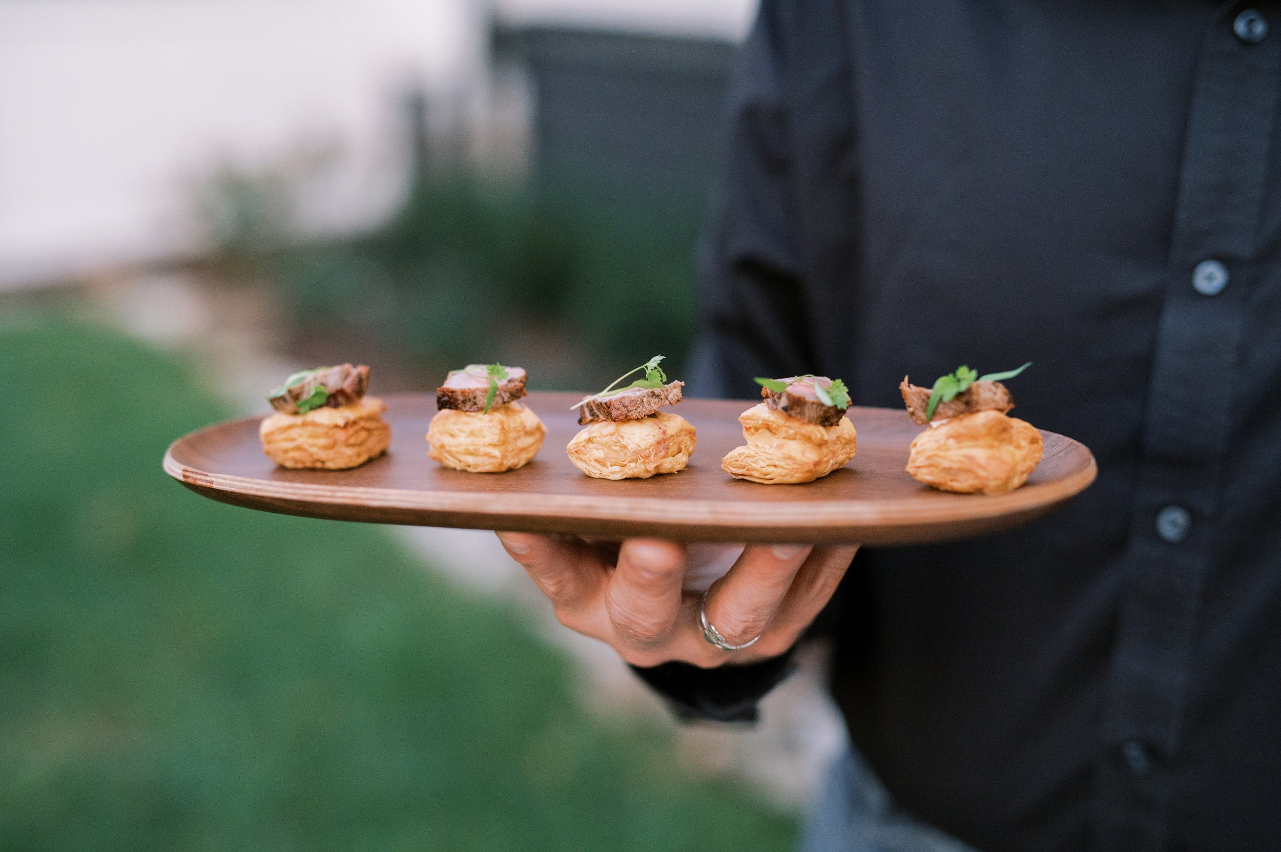 Melt in your mouth bites, graciously served by our kind team. Keep chatting, sip on a drink, and let the appetizers come to you