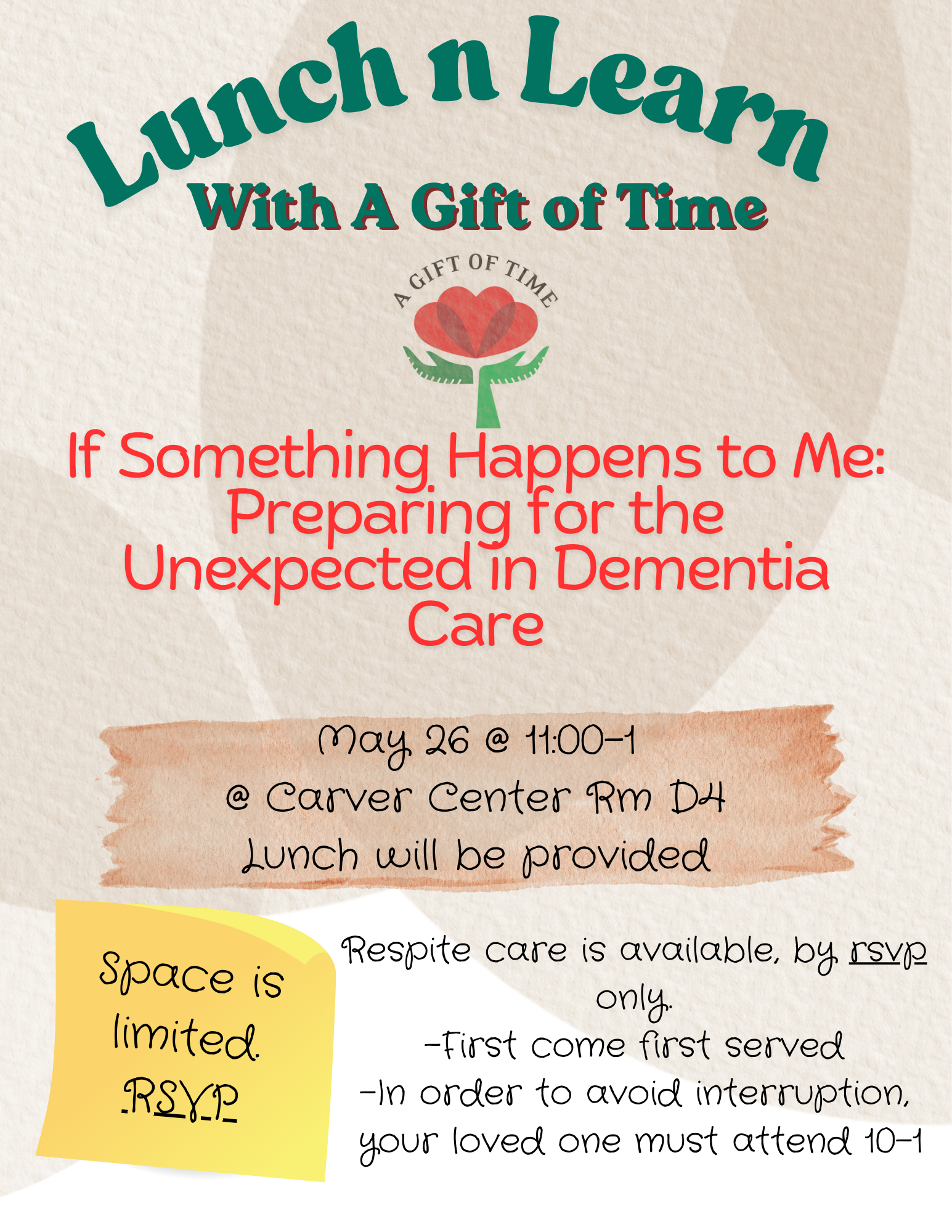 If Something Happens to Me: Preparing for the Unexpected in Dementia Care