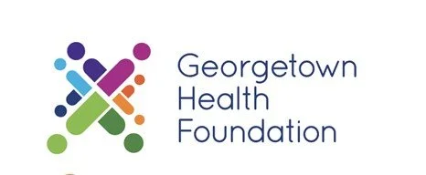 Logo of Georgetown Health Foundation with colorful abstract geometric design