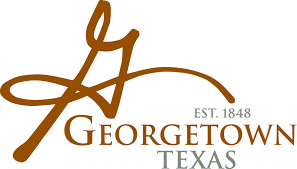 Logo of Georgetown, Texas, established 1848, featuring stylized 'G' and text.