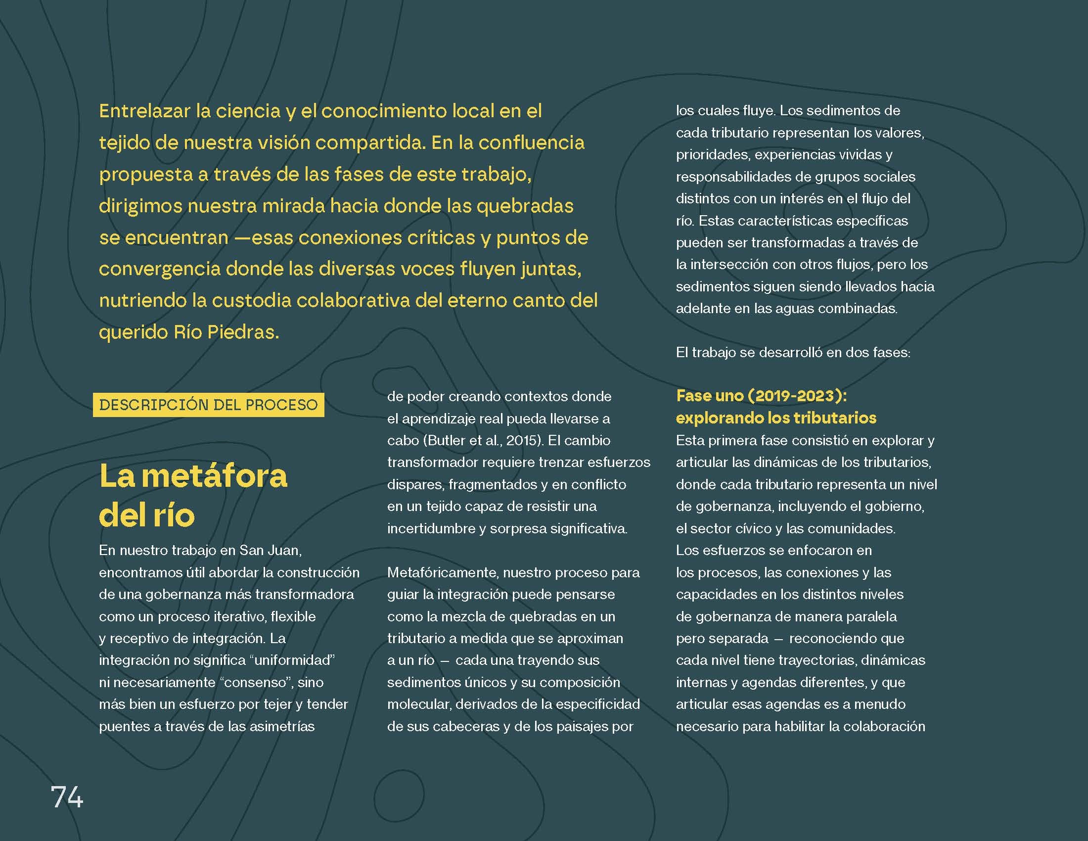 Page from the Navegando todo book and its Spanish translation.
