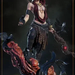 Morrigan-Dragon Age-Handpainted Collectible Statue