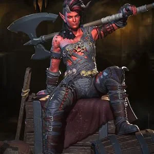Karlach-BG3-Handpainted Statue