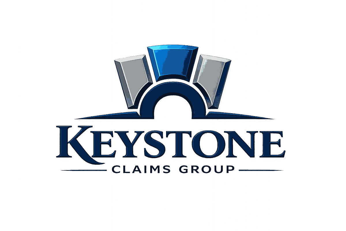 The logo of Keystone Claims Group does Diminished Value, Loss of Use, Turo Damages Repair