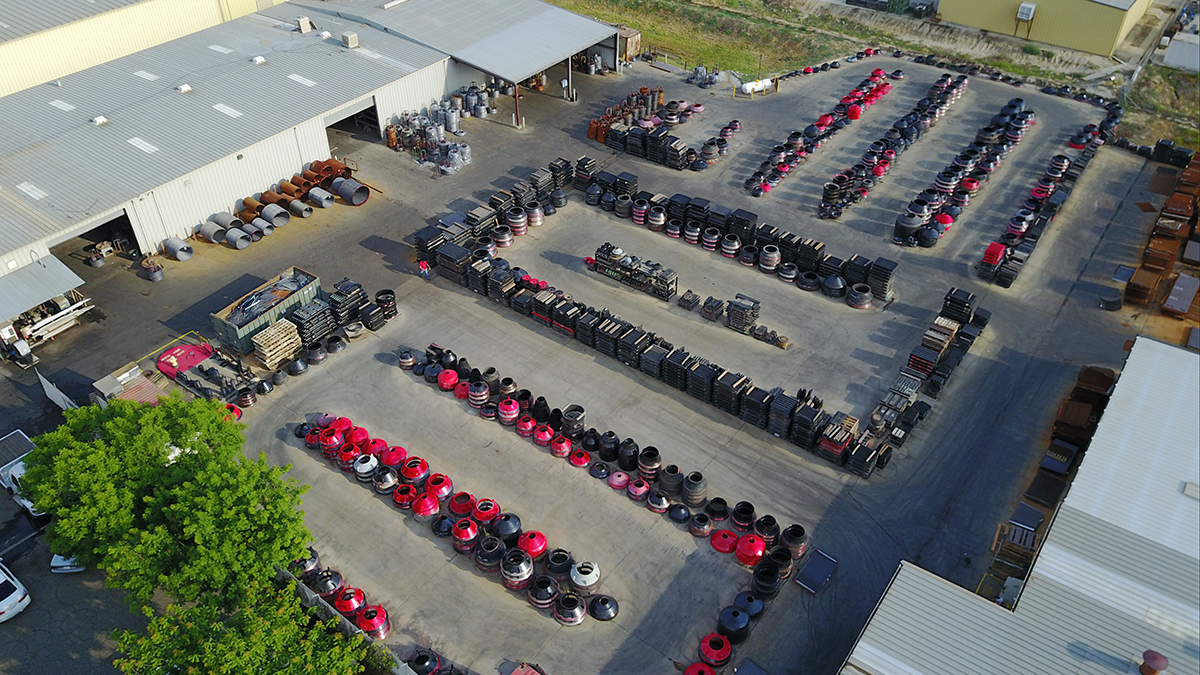 An aerial view of a unified warehouse