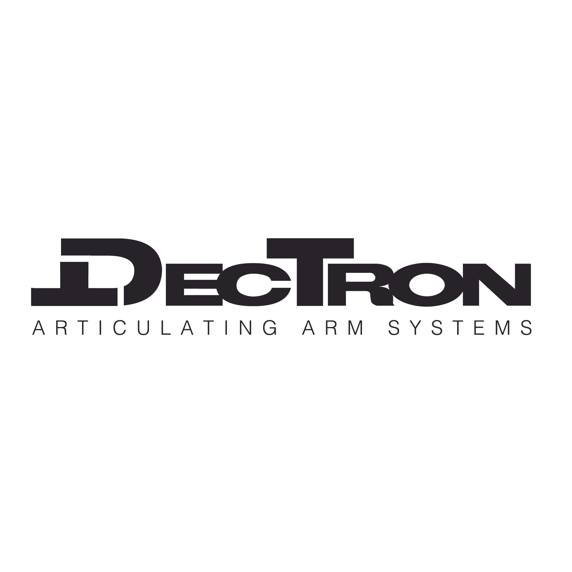 Close-up of a black logo with the text 'ReTon' and the tagline 'ARTICULATING ARM SYSTEMS' beneath it.