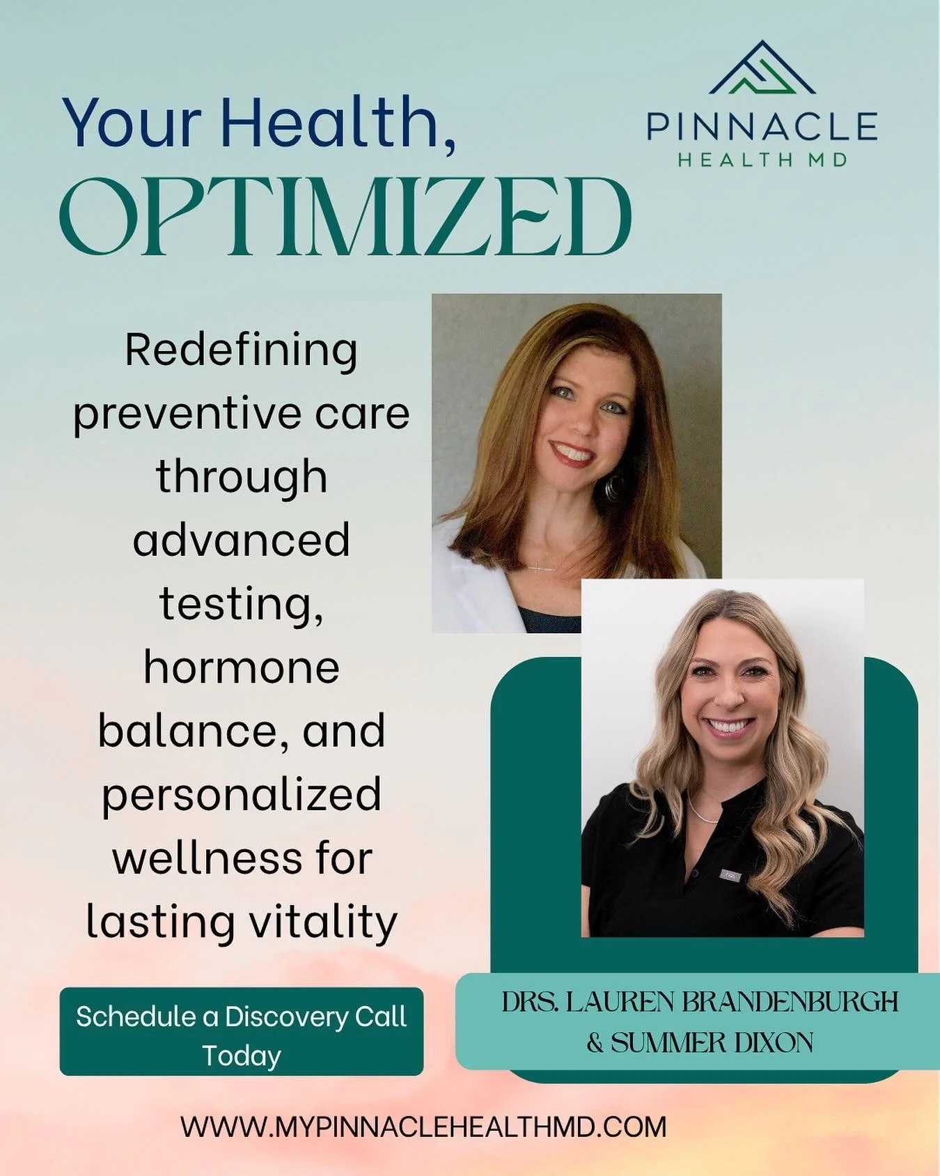 Pinnacle Health MD is a physician-led, concierge practice delivering personalized wellness programs that blend advanced diagnostics, genomics, and integrative care to optimize healthspan and longevity. Services range from executive health and metabol