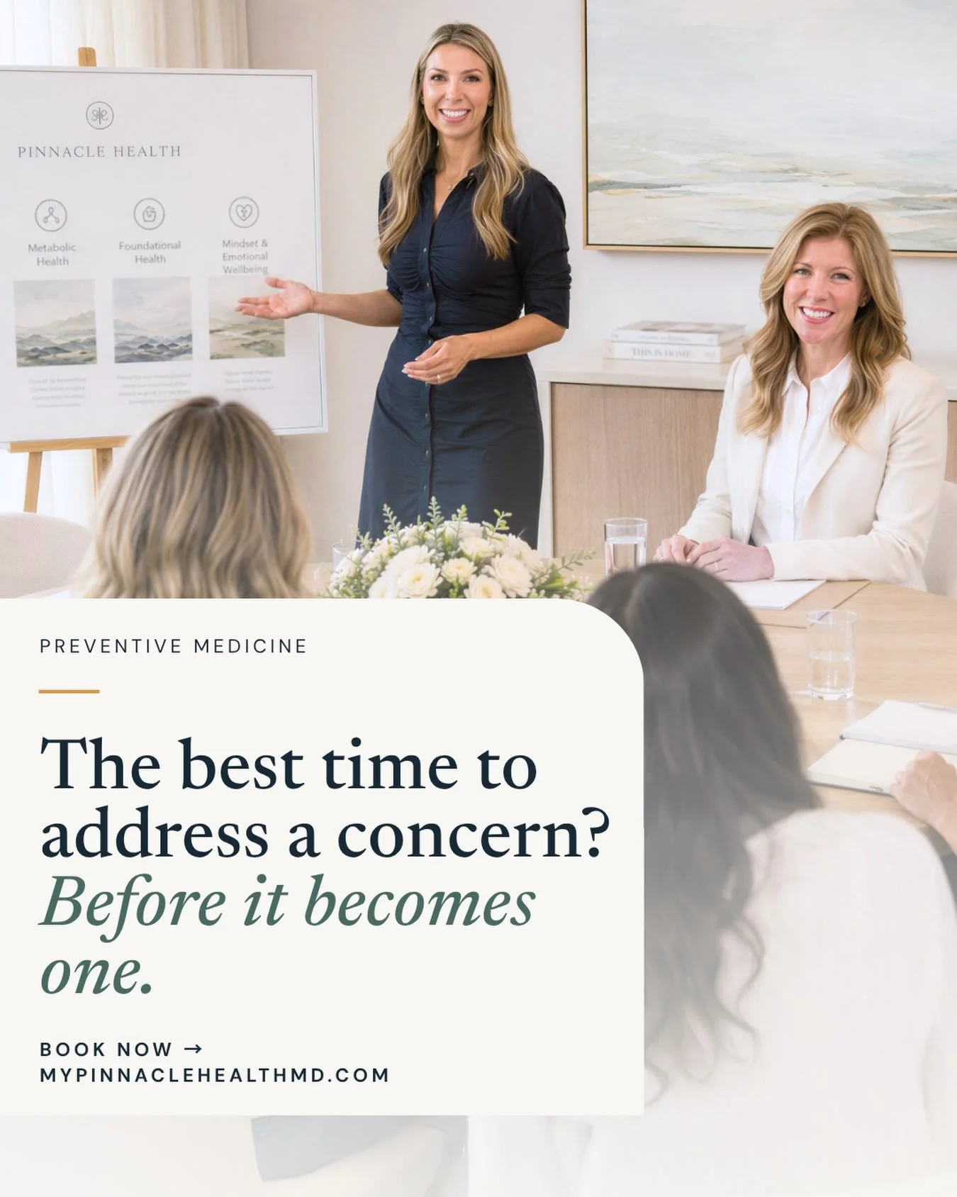 Prevention starts before something is wrong.

Traditional care often begins with a symptom, an abnormal result, or a diagnosis. Preventive care asks a different question: What can we understand now that may help protect your health later?

That means