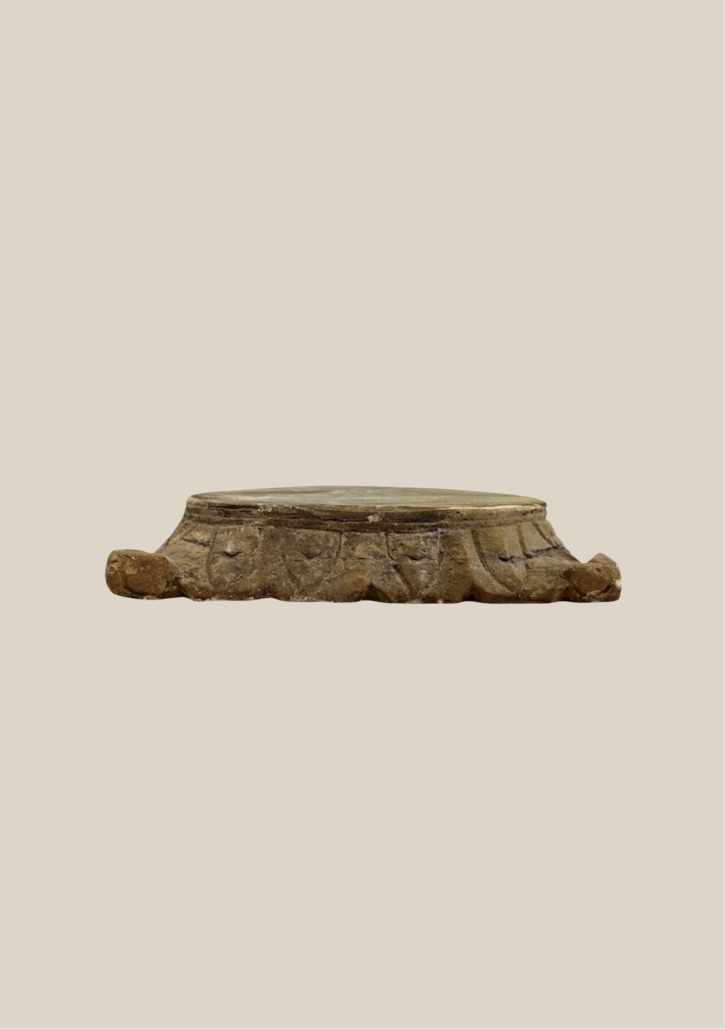Carved Pillar Base