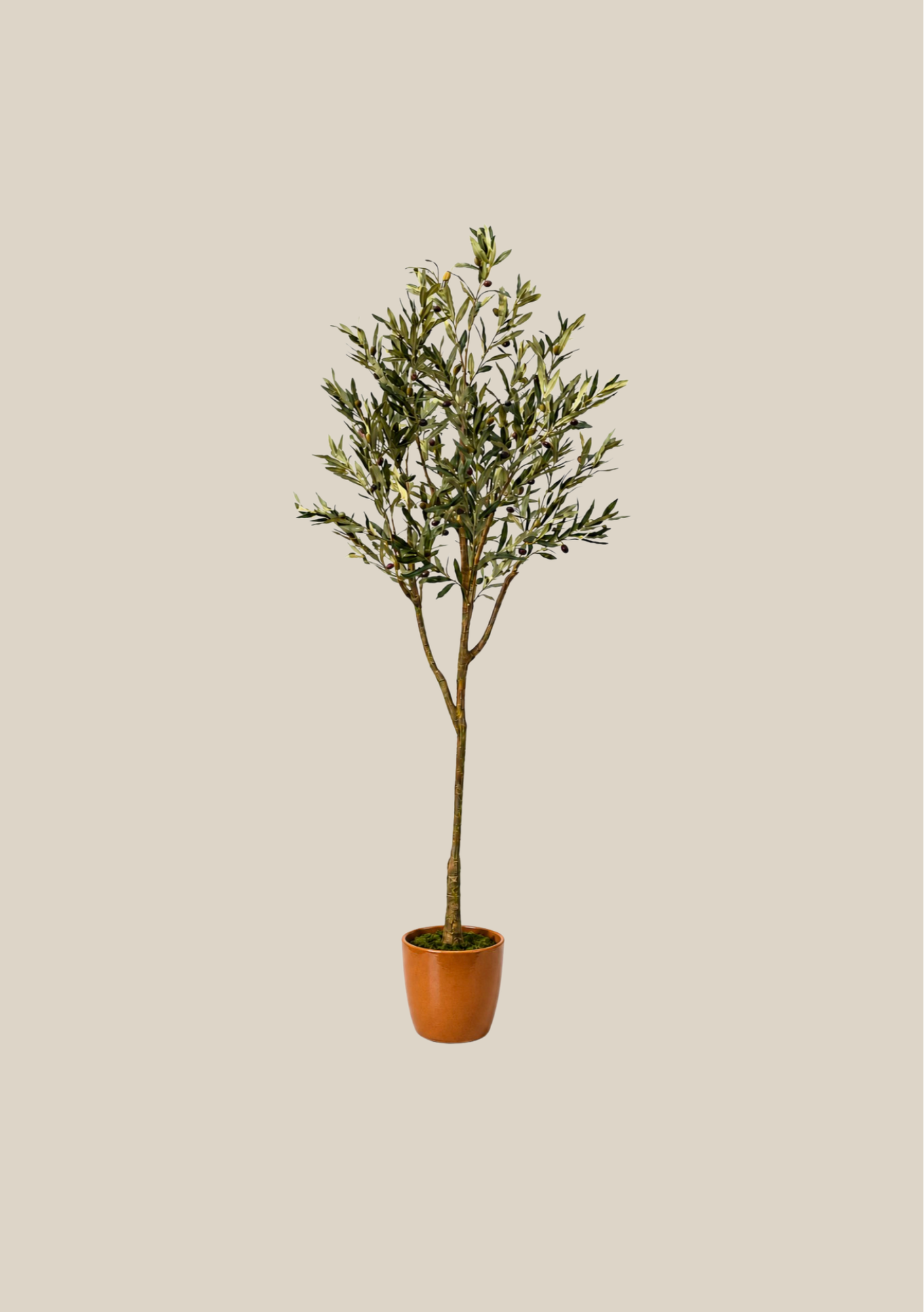 Faux Olive Tree Topiary - 84"