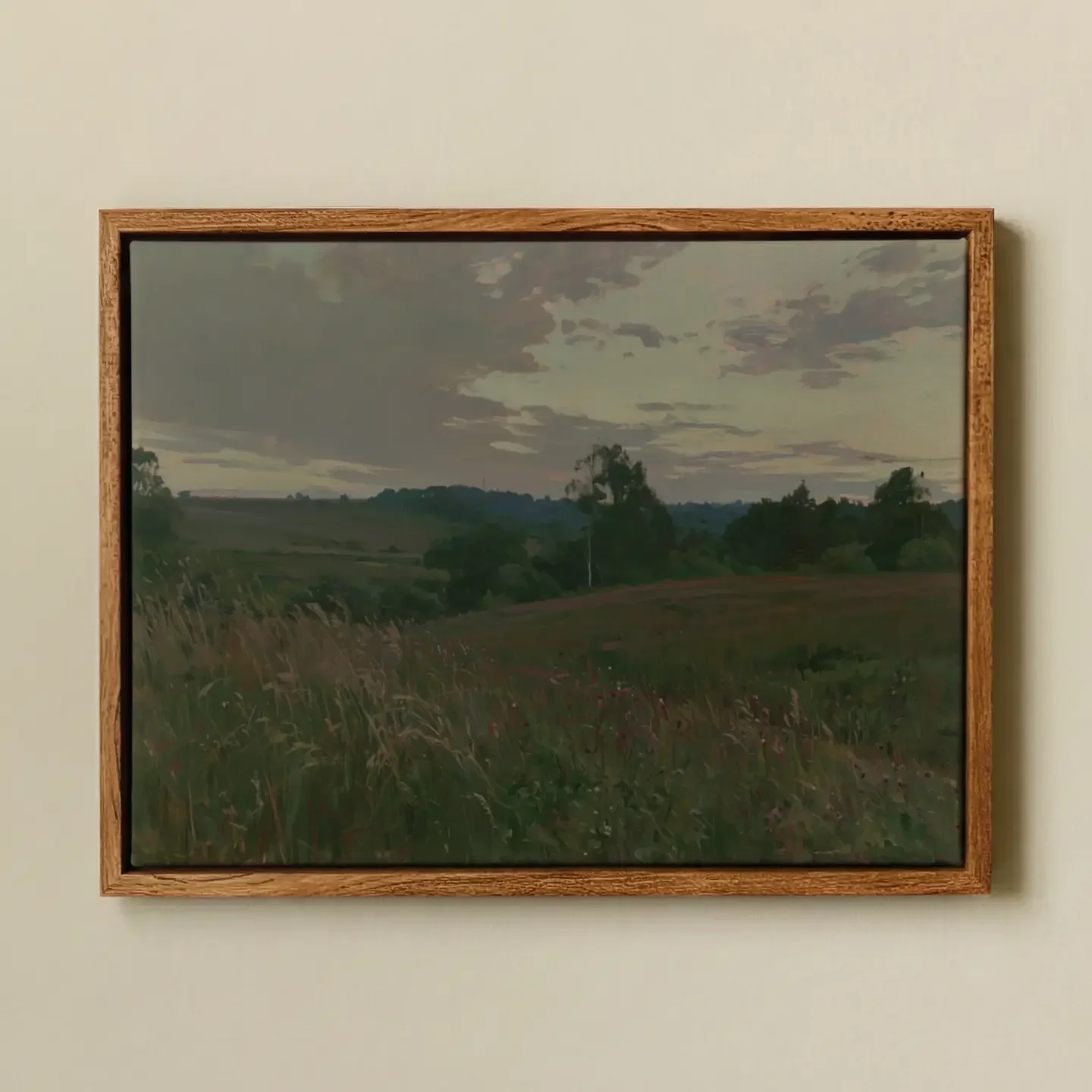 Evening Over the Pastures Framed Artwork