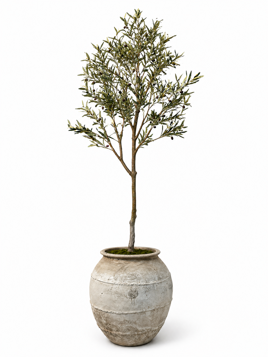 Faux Olive Tree Topiary - 84"