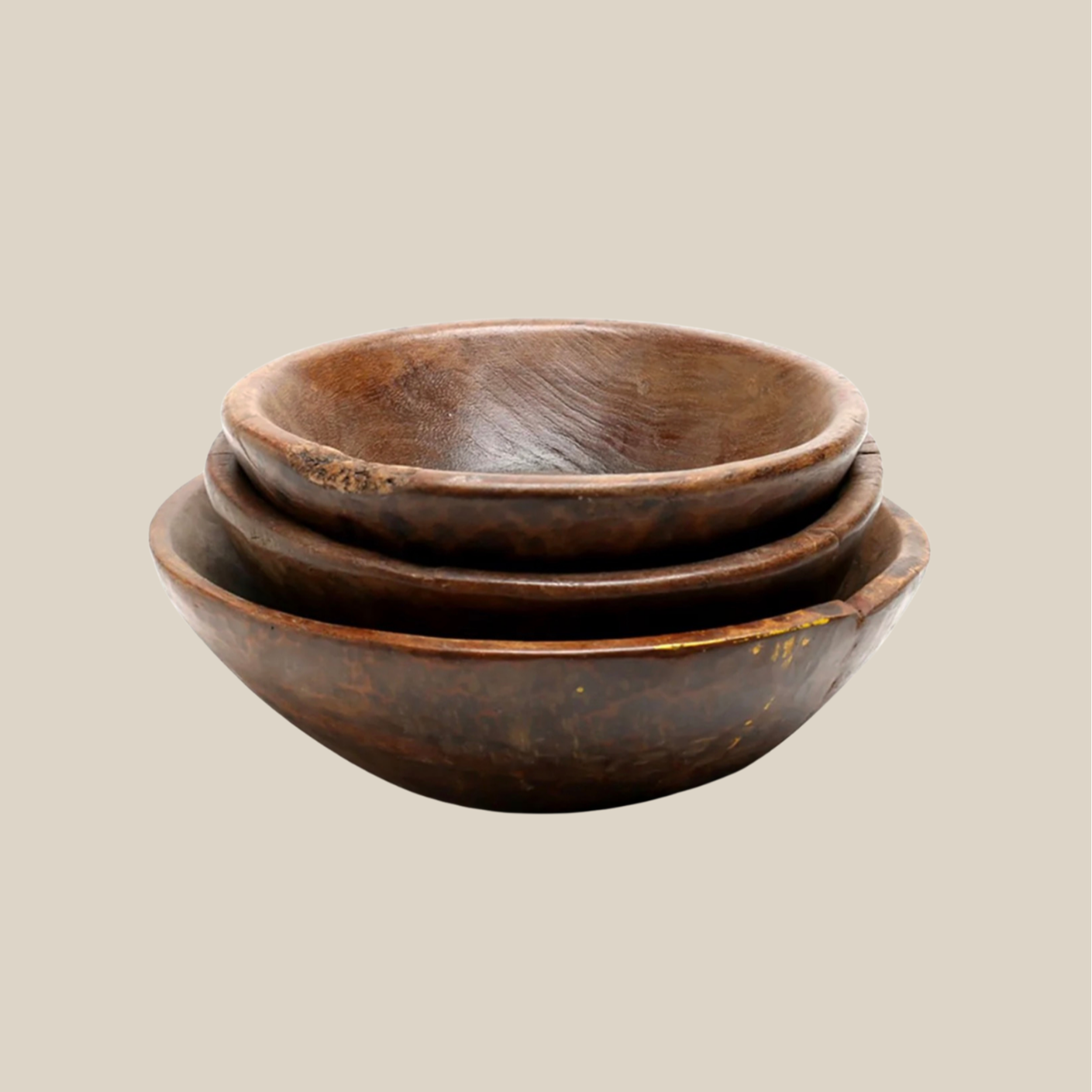Vintage Wood Bowl