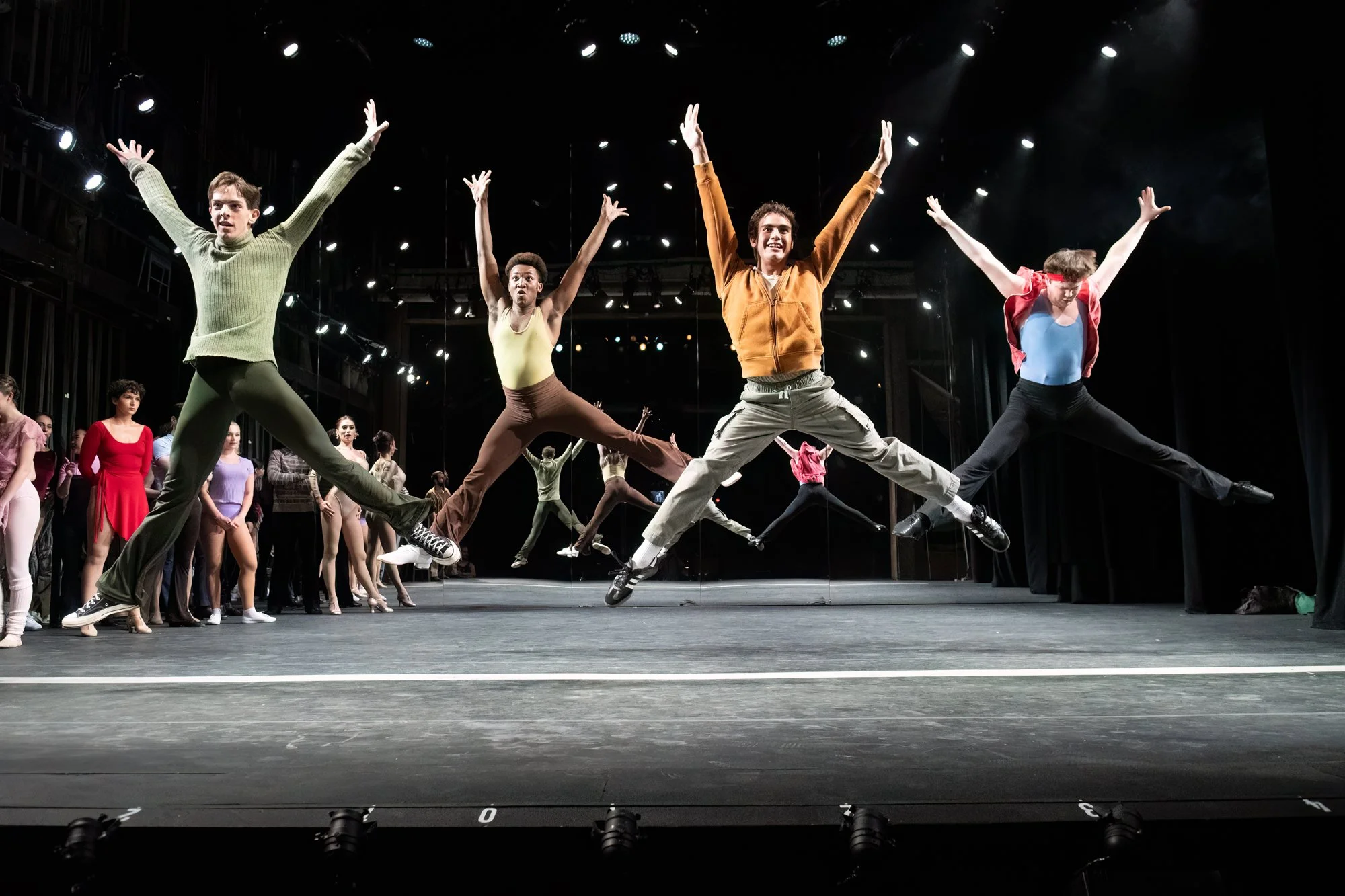 “A Chorus Line” at Theatre By The Sea. Photo by Michael Derr.