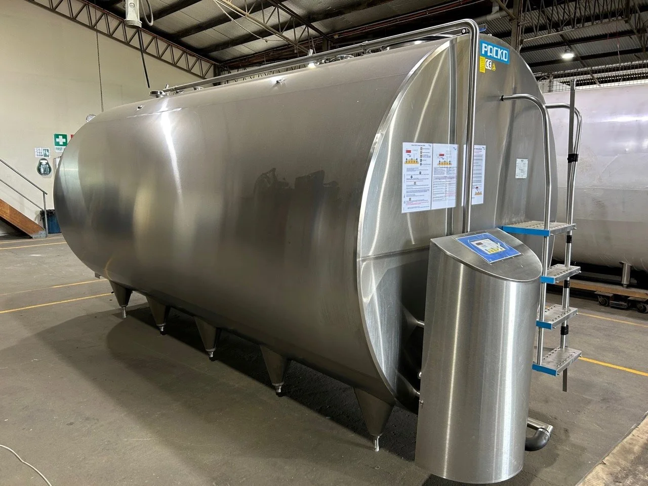 Packo 10,000 litre LEMDX model Milk Vat