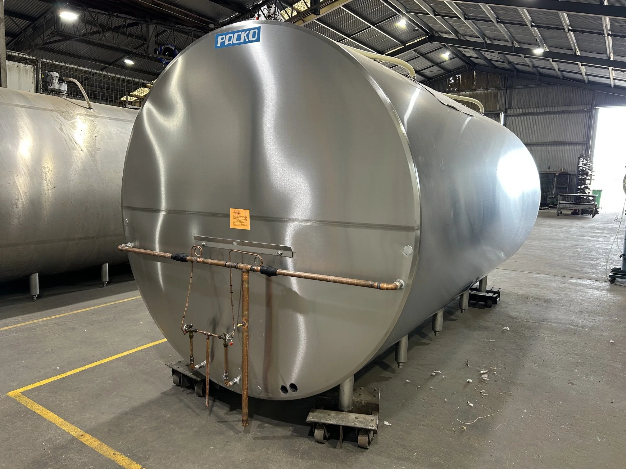 Packo 12,000 litre LEMDX Model Milk Vat