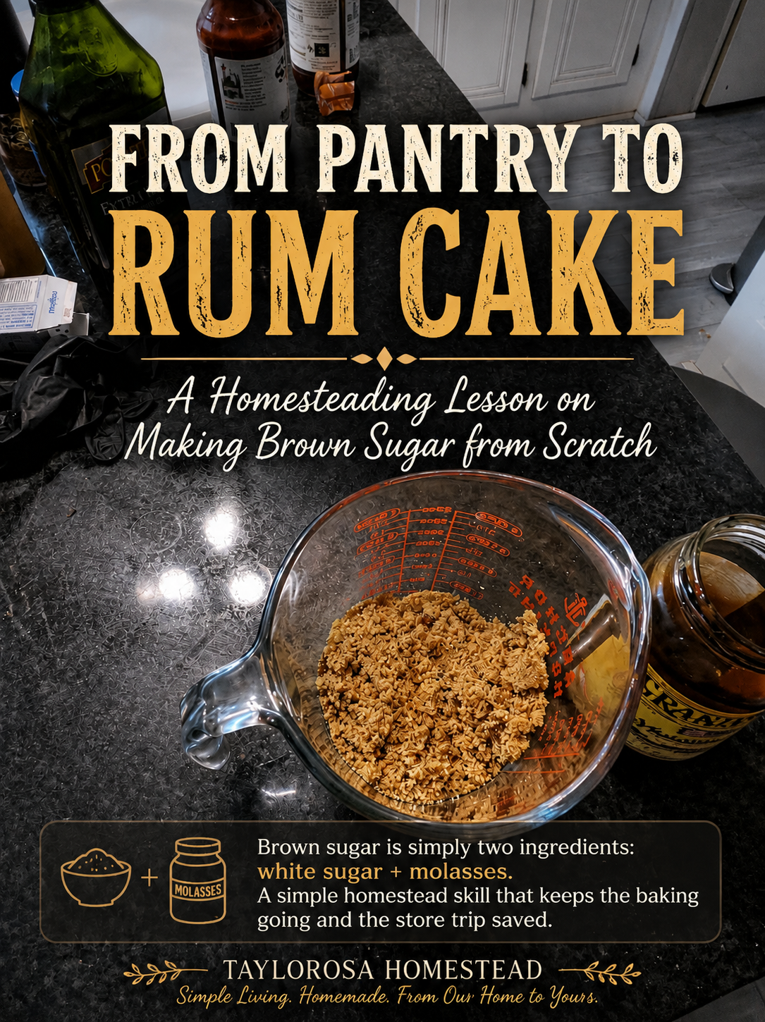 From Pantry to Rum Cake: A Homesteading Lesson on Brown Sugar ⭐