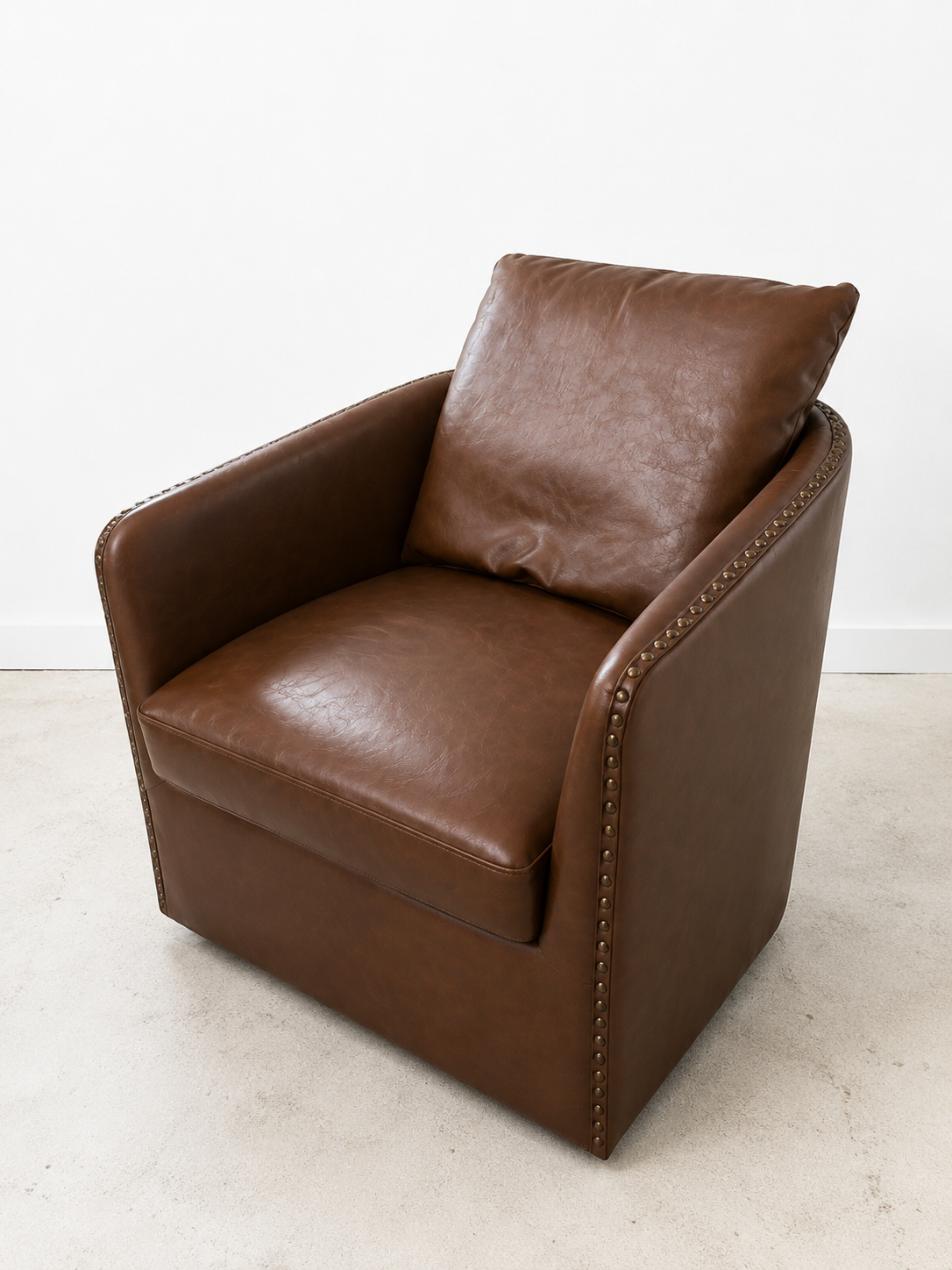 Gentleman's Brown Leather Chair