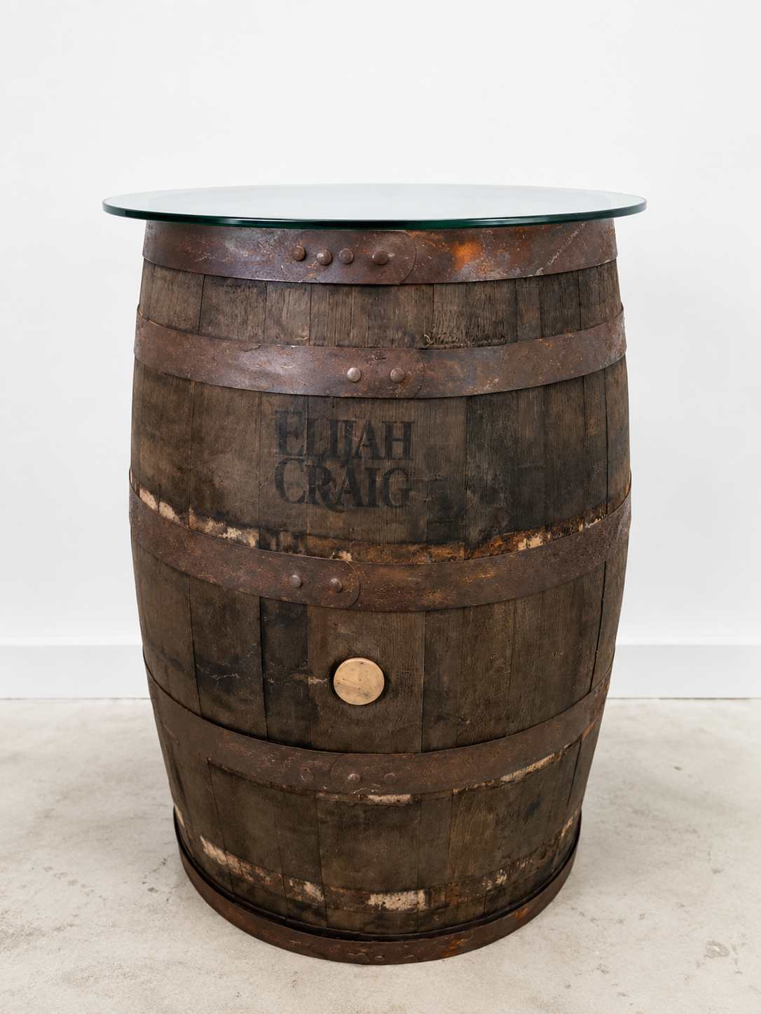 Whiskey Barrel Table