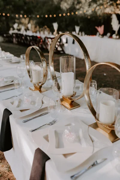 Gold Cirque Candle Holders-Medium