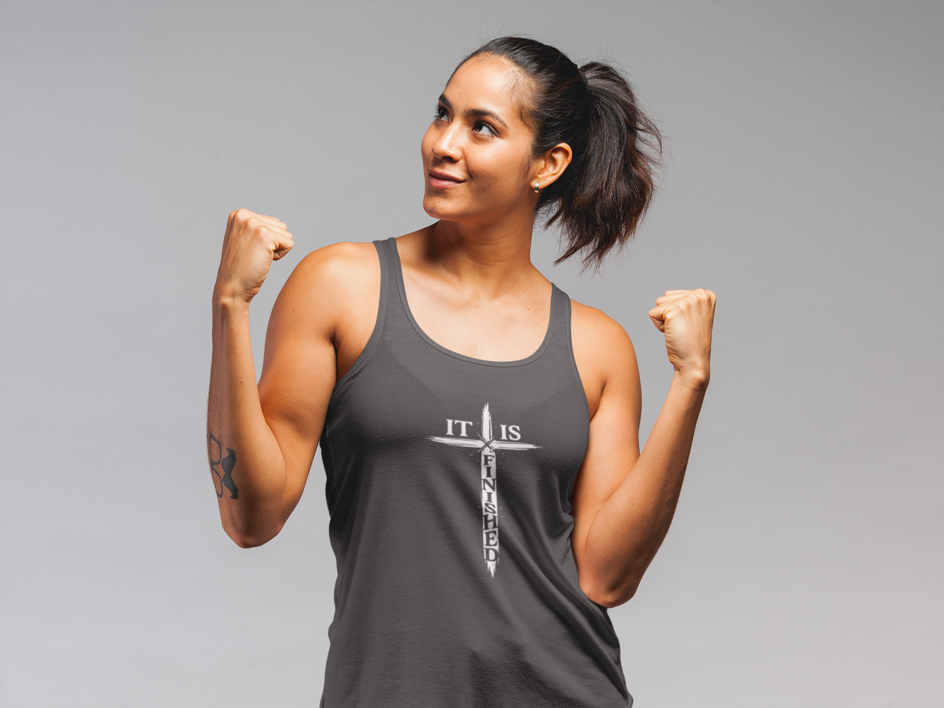 It Is Finished Racerback Tank Top
