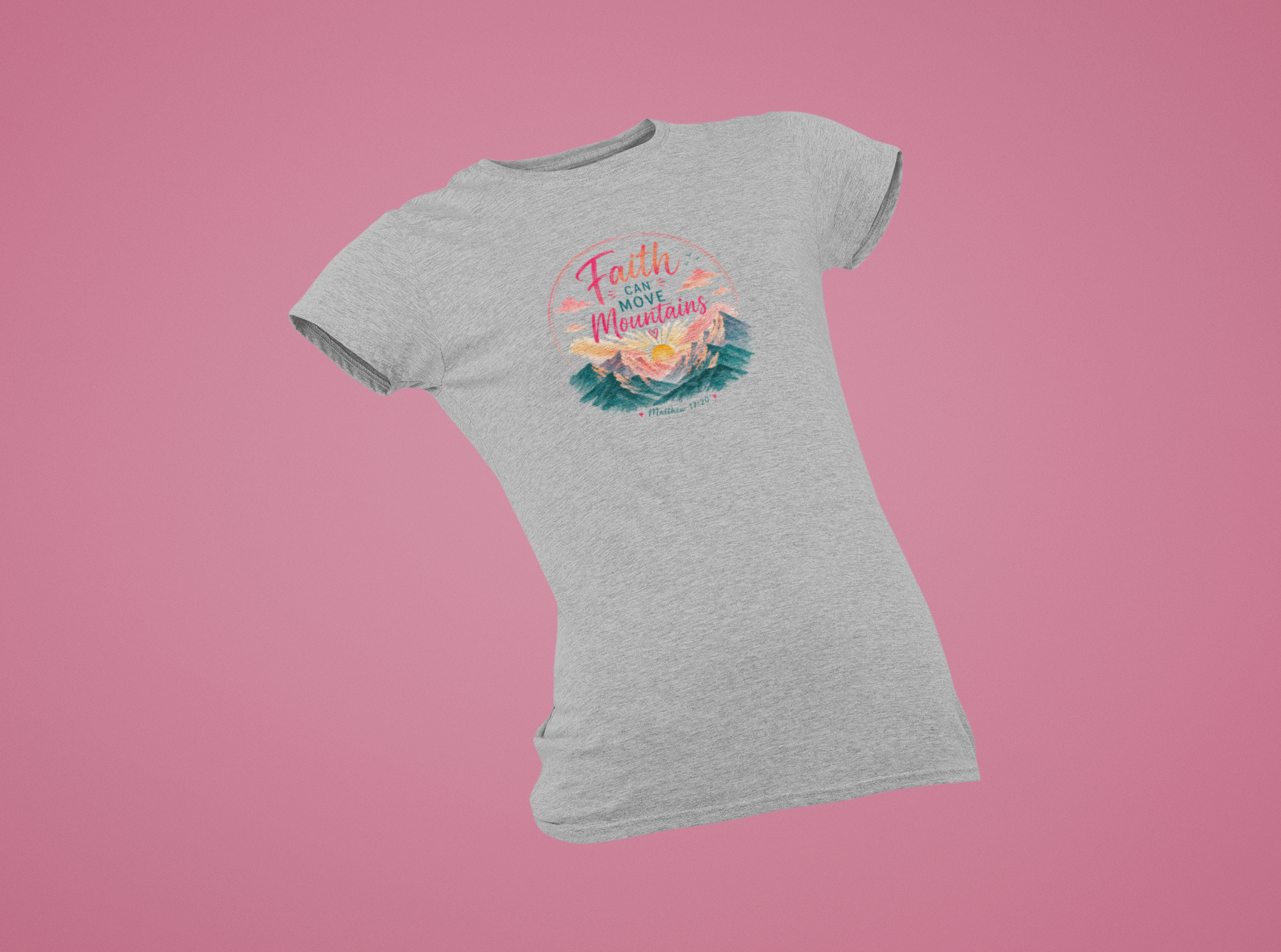Faith Can Move Mountains | Matthew 17:20 - Women's T-Shirt