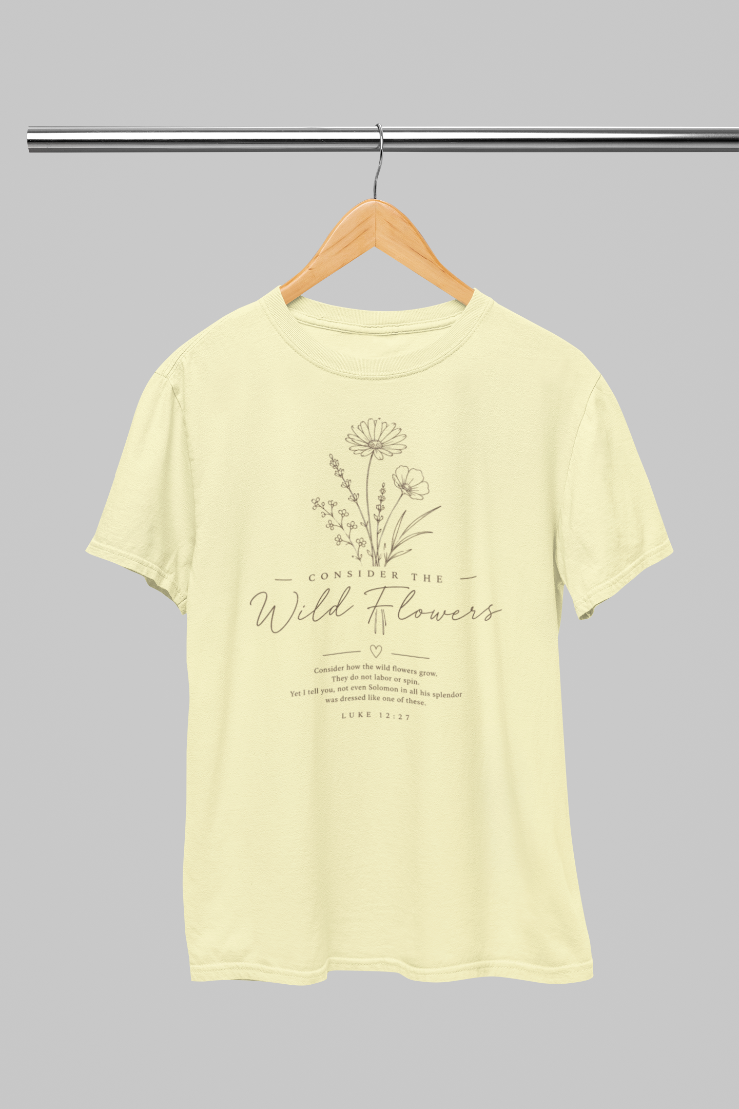 Consider the Wildflowers Women's T-Shirt | Luke 12:27