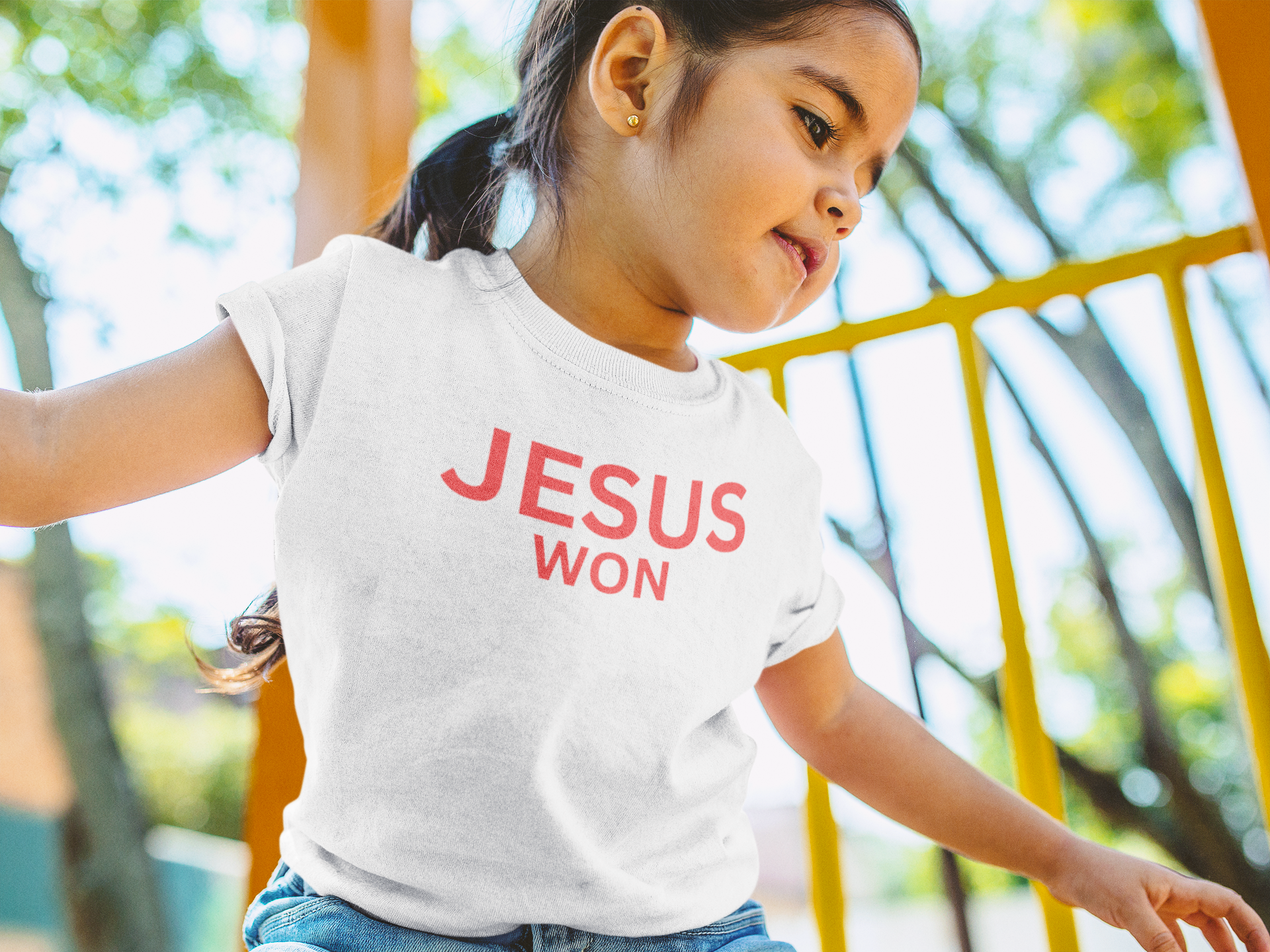 JESUS WON Christian Kids Shirt