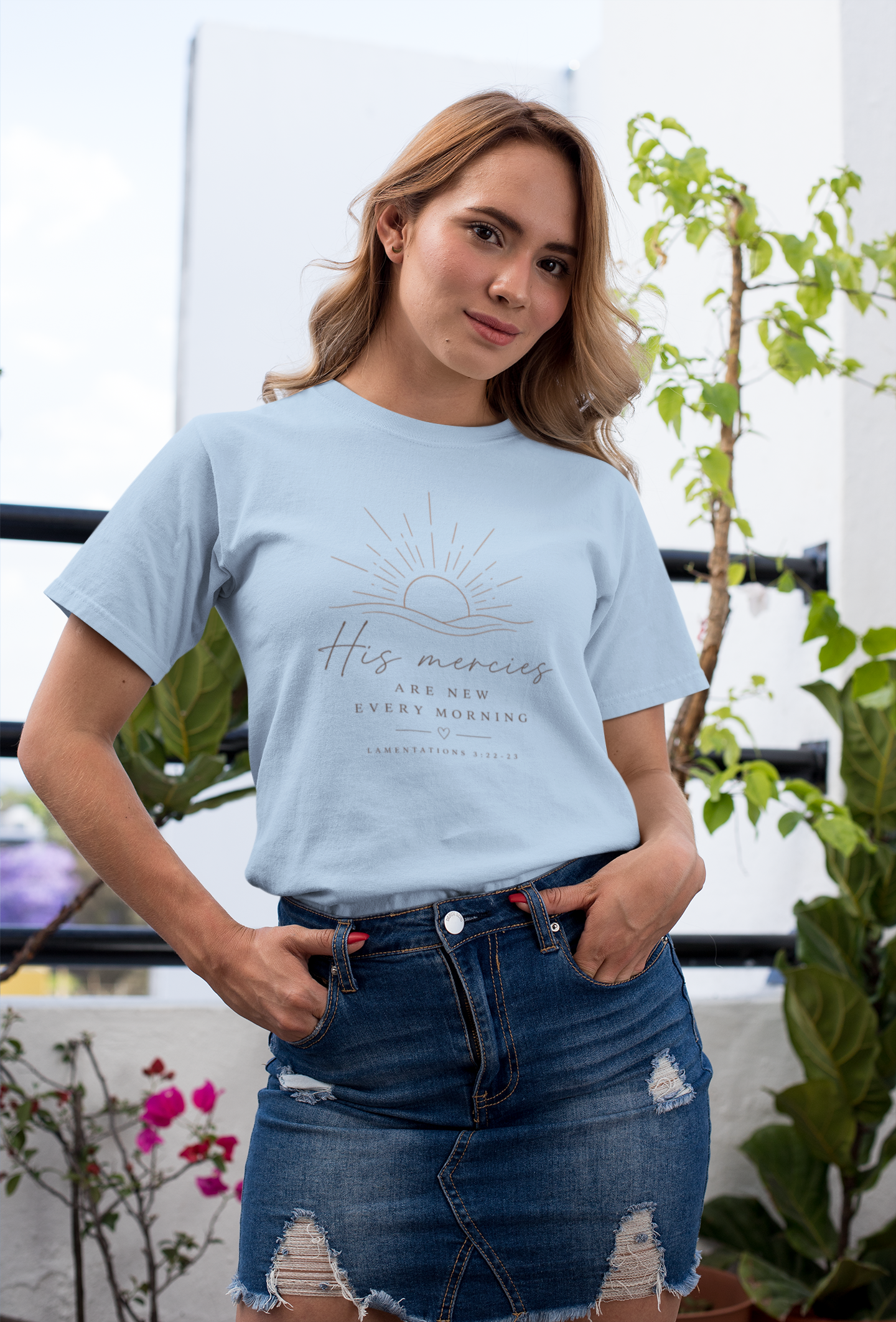 His Mercies Are New Every Morning Women's T-Shirt | Lamentations 3:22–23