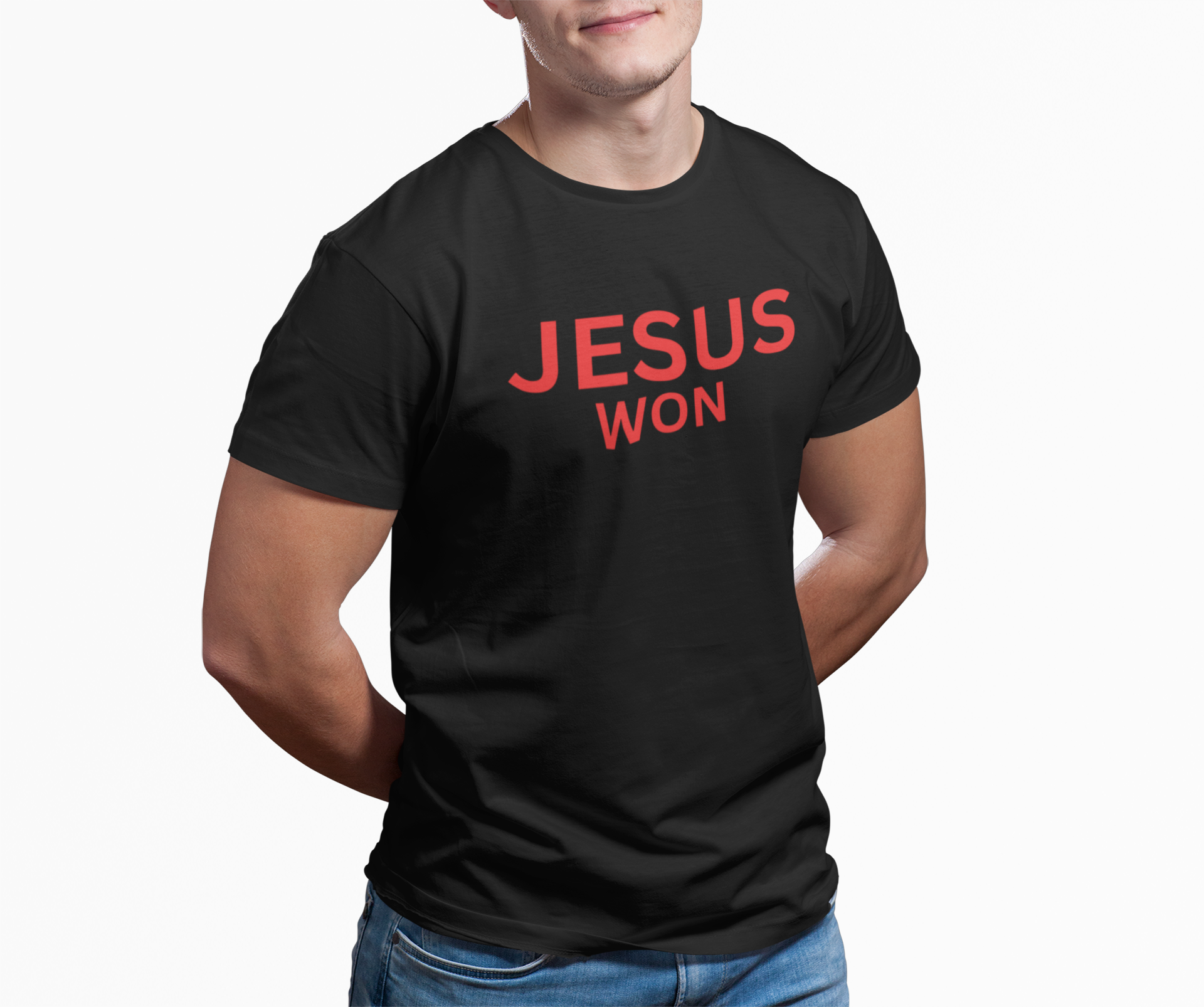 Jesus Won John 16:33 Adult T-Shirt