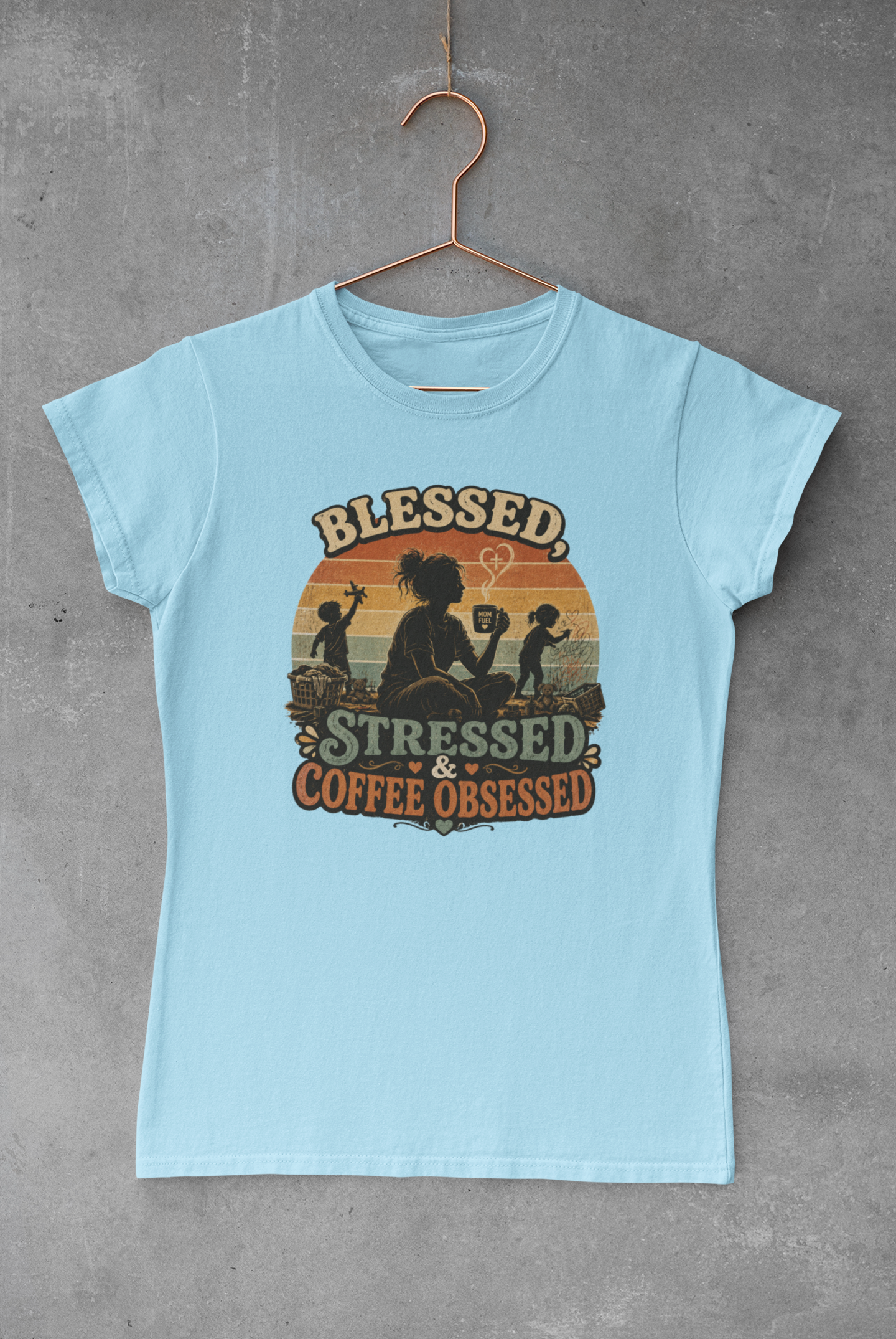 Blessed Stressed & Coffee Obsessed Shirt
